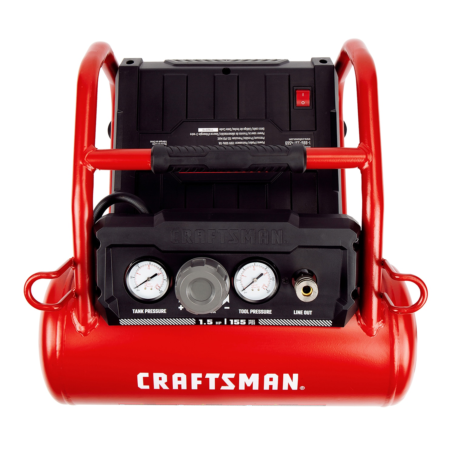Compresor de aire portátil de salchicha eléctrico de 3 galones y 155 PSI - CRAFTSMAN CM-0200341