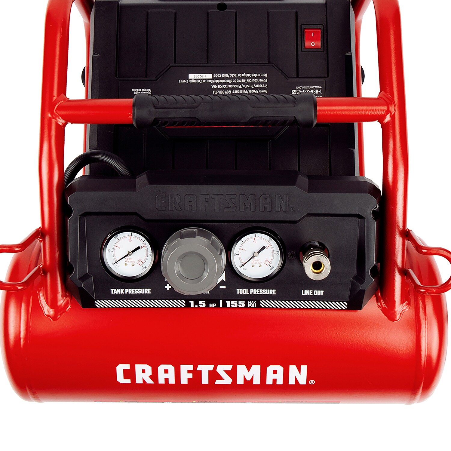 Compresor de aire portátil de salchicha eléctrico de 3 galones y 155 PSI - CRAFTSMAN CM-0200341
