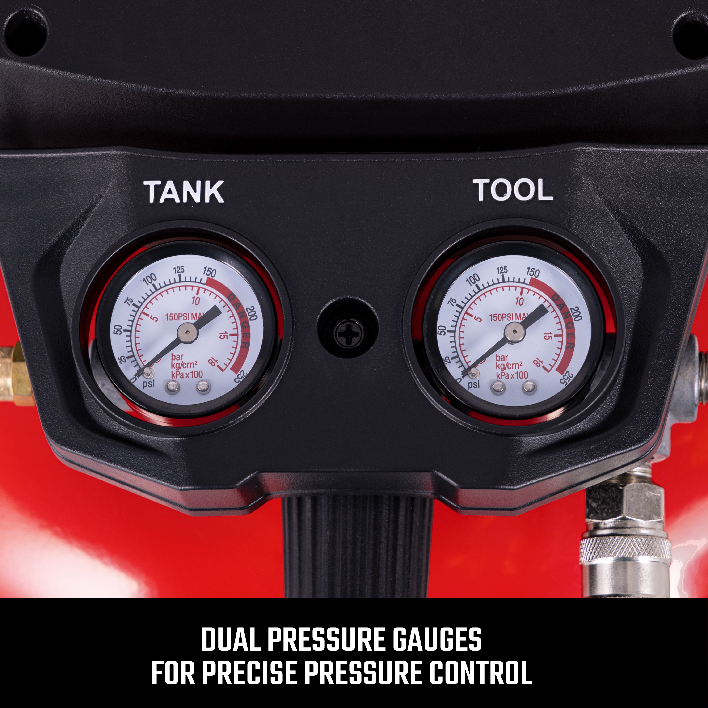 Compresor de Aire Portátil de 6 Galones 150 PSI Estilo Panqueque