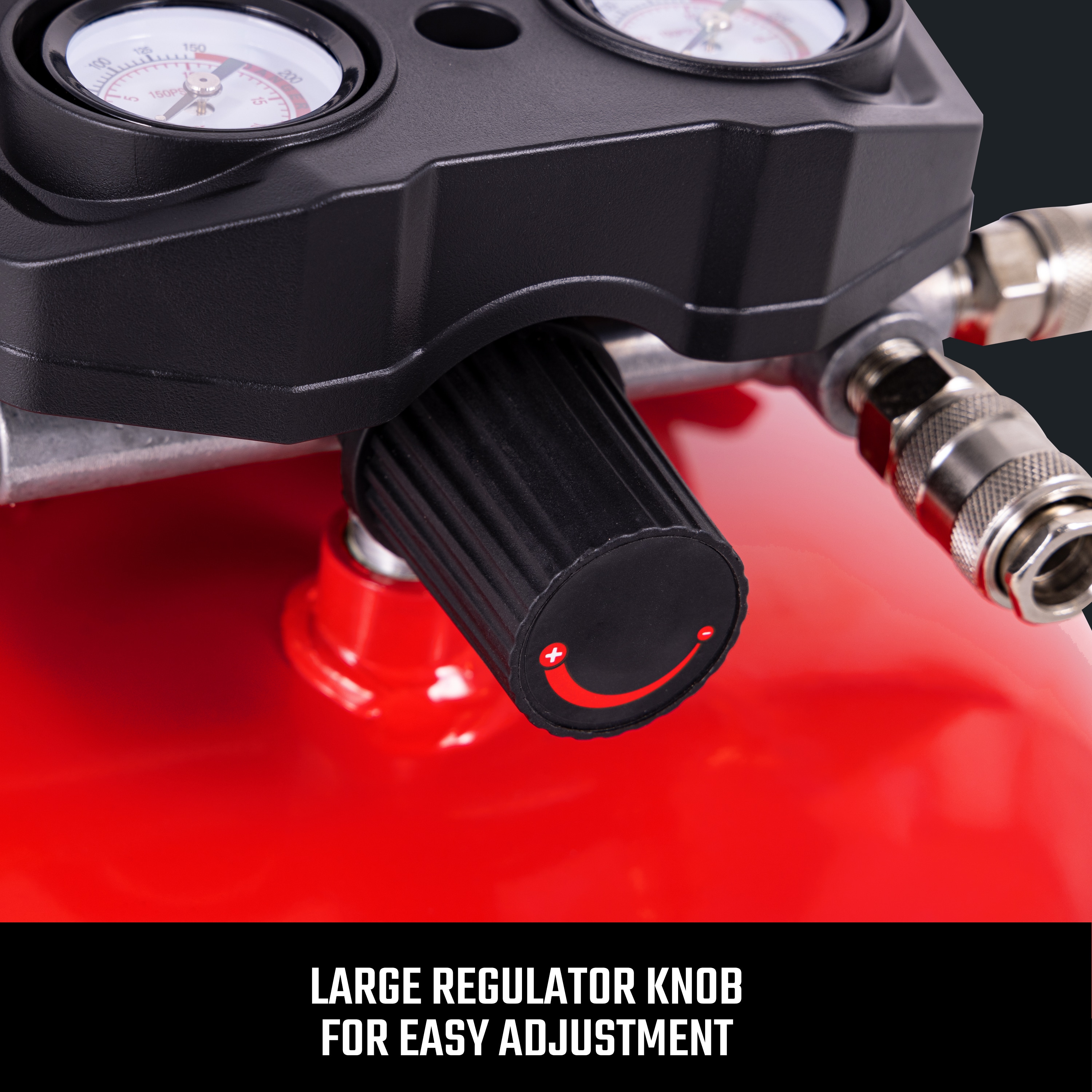 Compresor de Aire Portátil de 6 Galones 150 PSI Estilo Panqueque