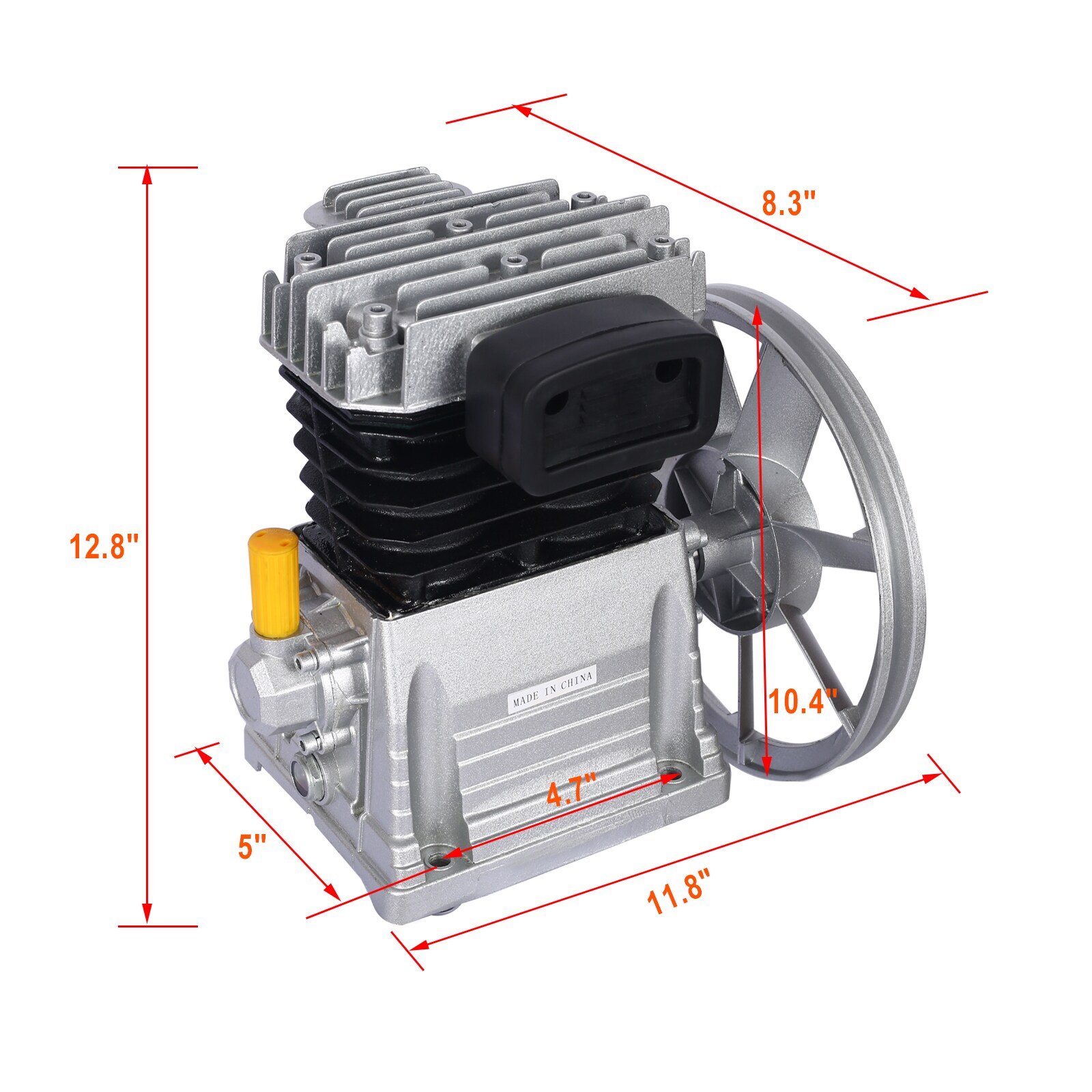 Compresor de aire vertical portátil eléctrico Siavonce N/O de 115 PSI con accesorios incluidos XH41454