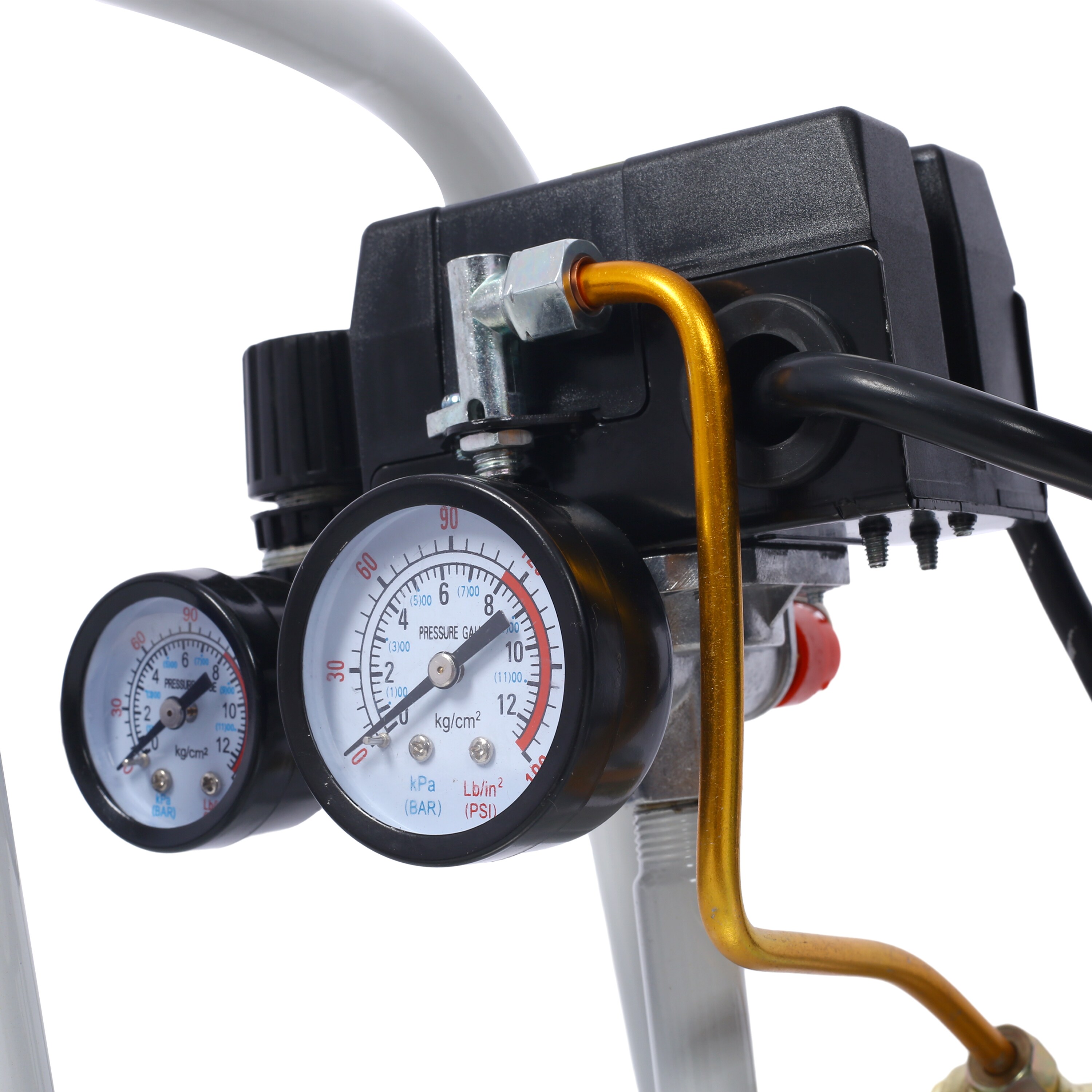 Compresor de aire vertical portátil Wildaven de 8 galones con accesorios incluidos, 115 PSI