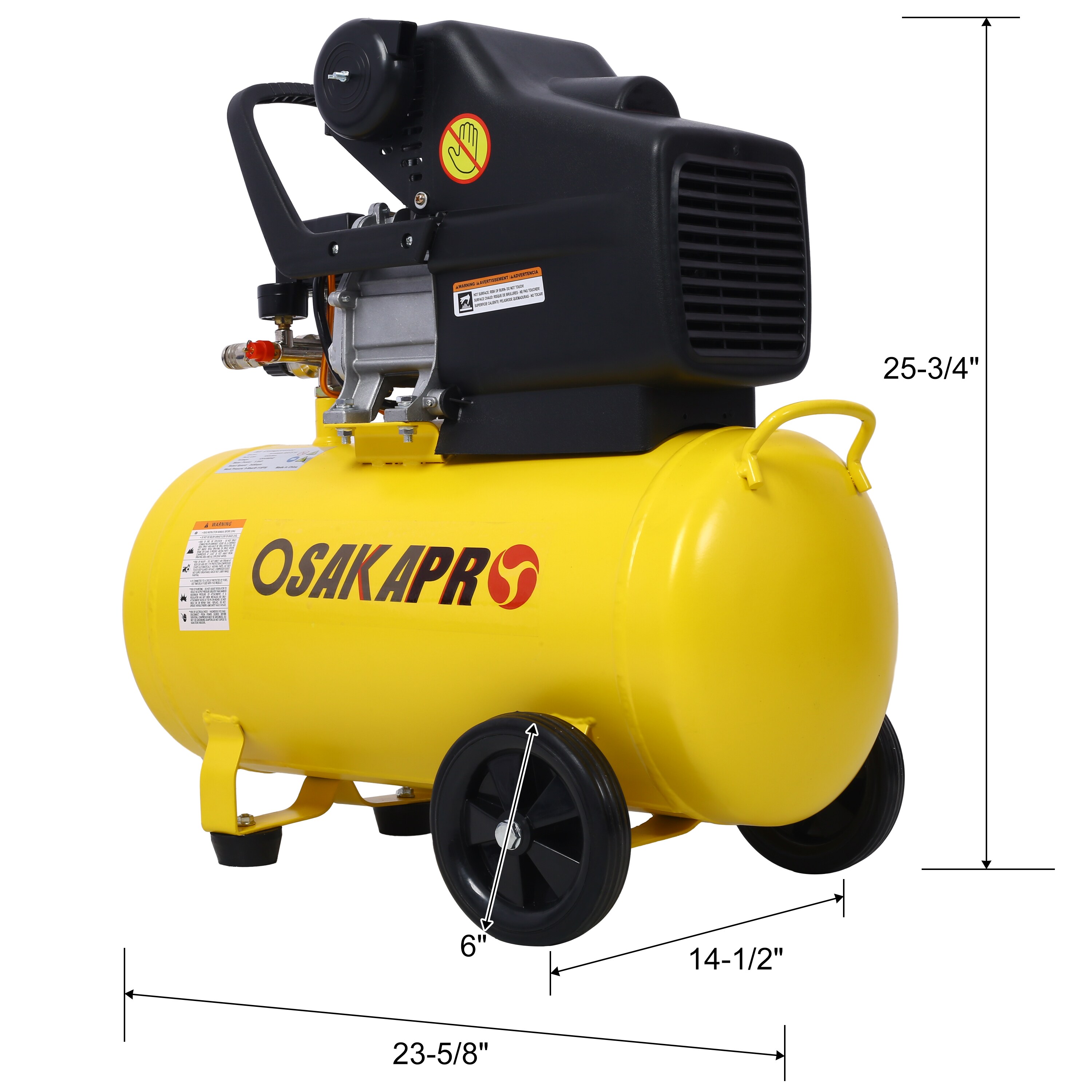 Compresor de Aire Vertical Portátil de Gasolina de 10 galones Wildaven con Accesorios Incluidos a 115 PSI PL1998034