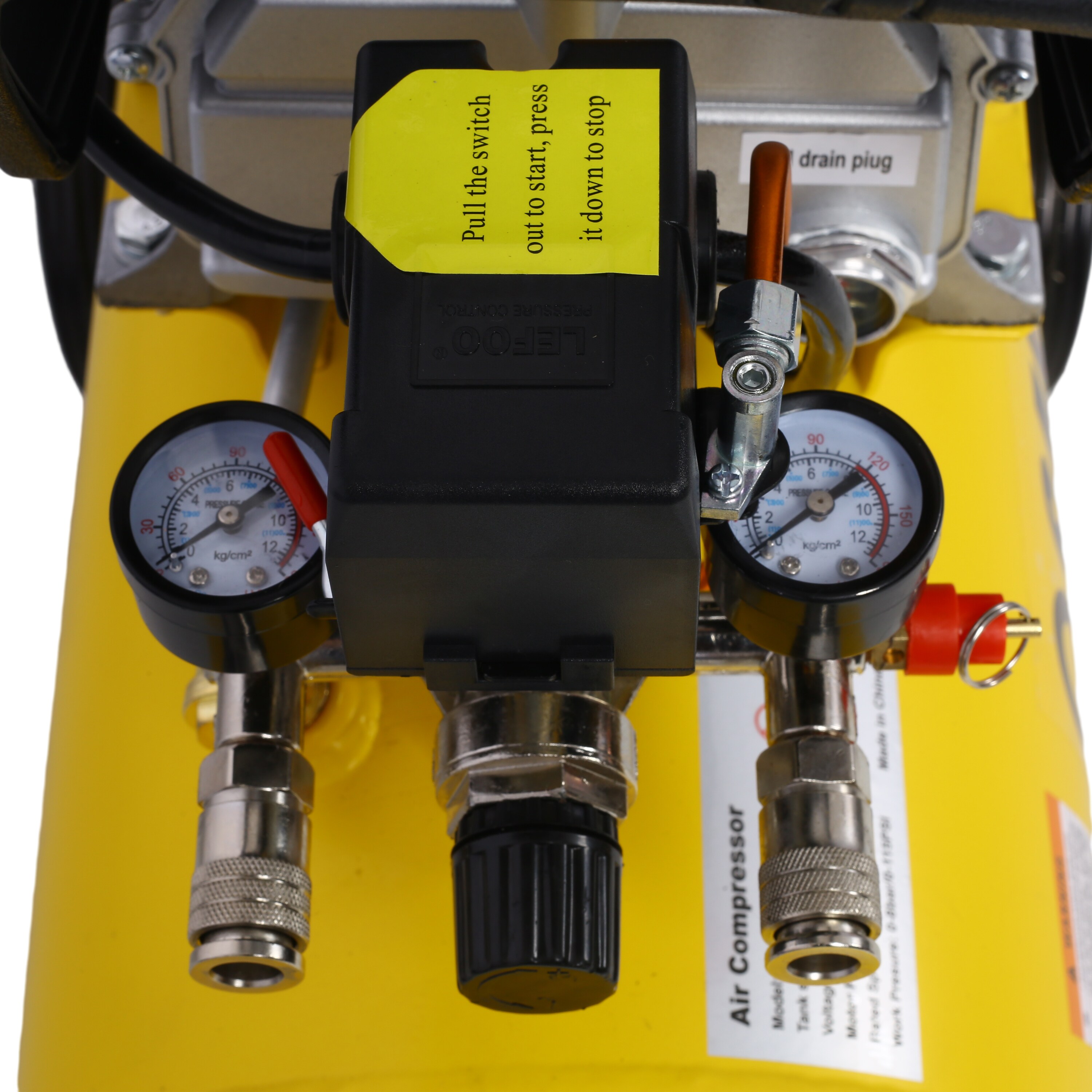 Compresor de Aire Vertical Portátil de Gasolina de 10 galones Wildaven con Accesorios Incluidos a 115 PSI PL1998034