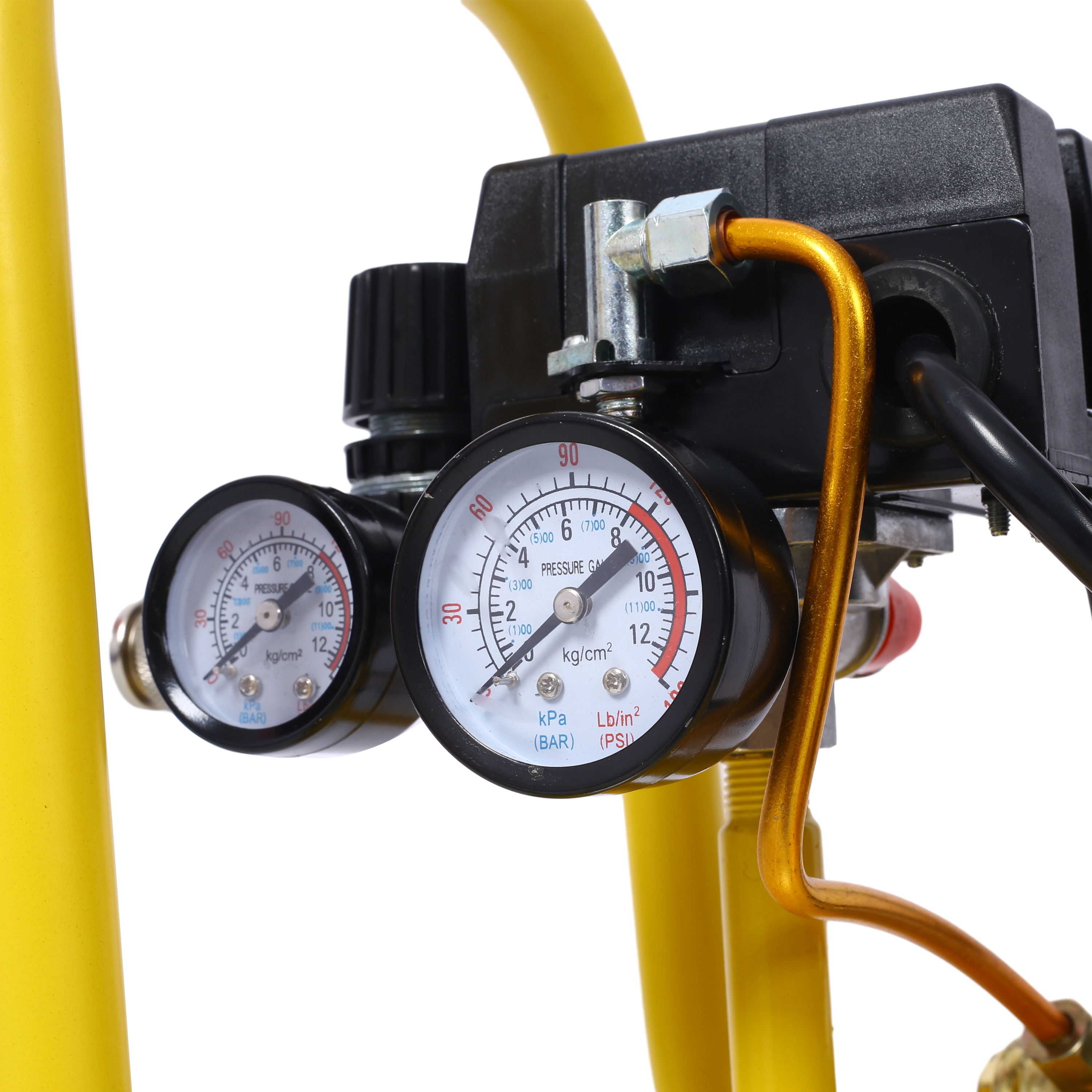 Compresor de aire portátil vertical de 8 galones Wildaven con accesorios incluidos