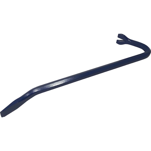 Gray Tools Goose Neck Wrecking Bar, 5/8" Shank X 18" Long, Royal Blue Paint - WB18