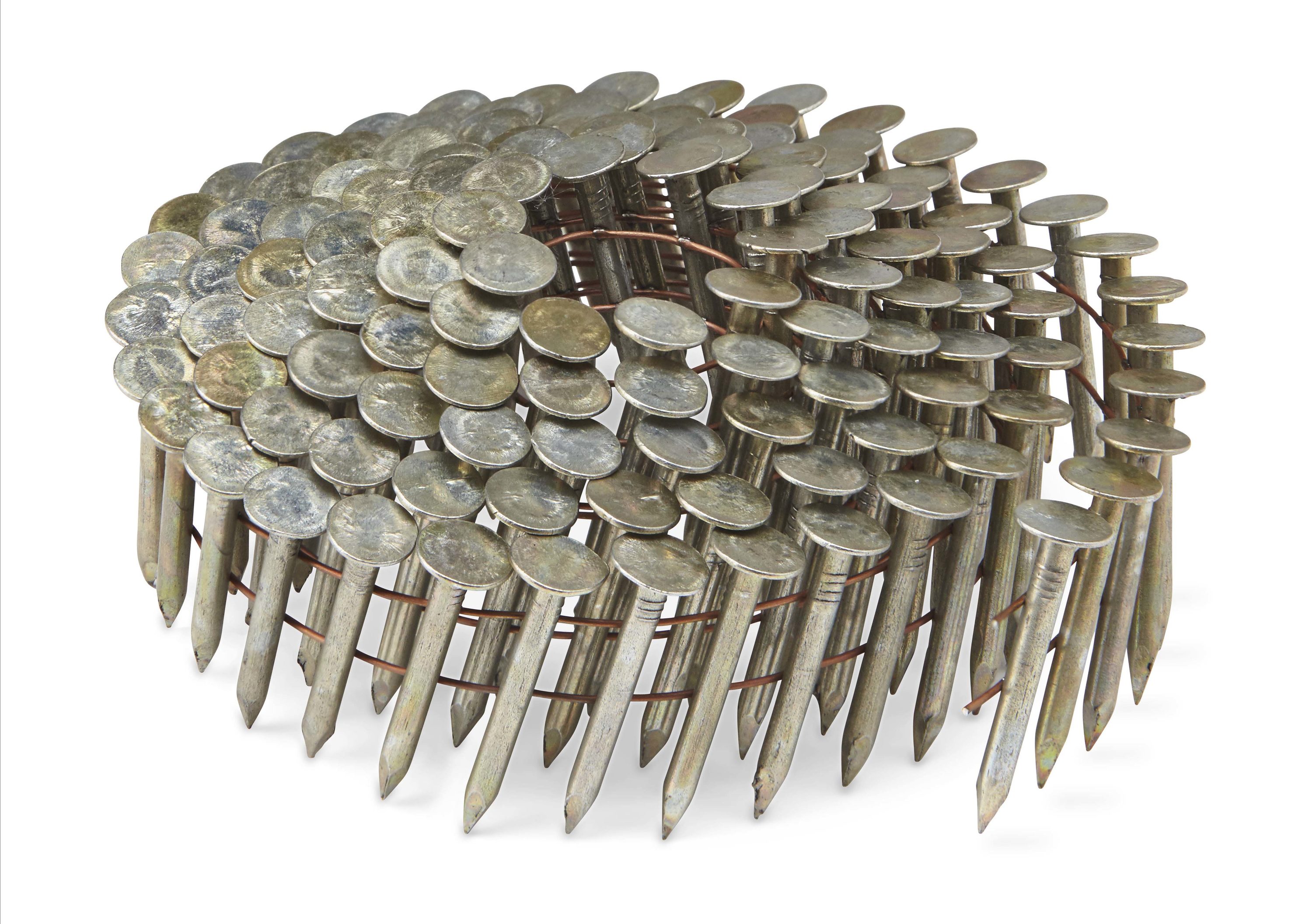 Clavos para techos en bobina galvanizados electro 1-1/4" a 15 grados Metabo HPT - caja de 7200 unidades