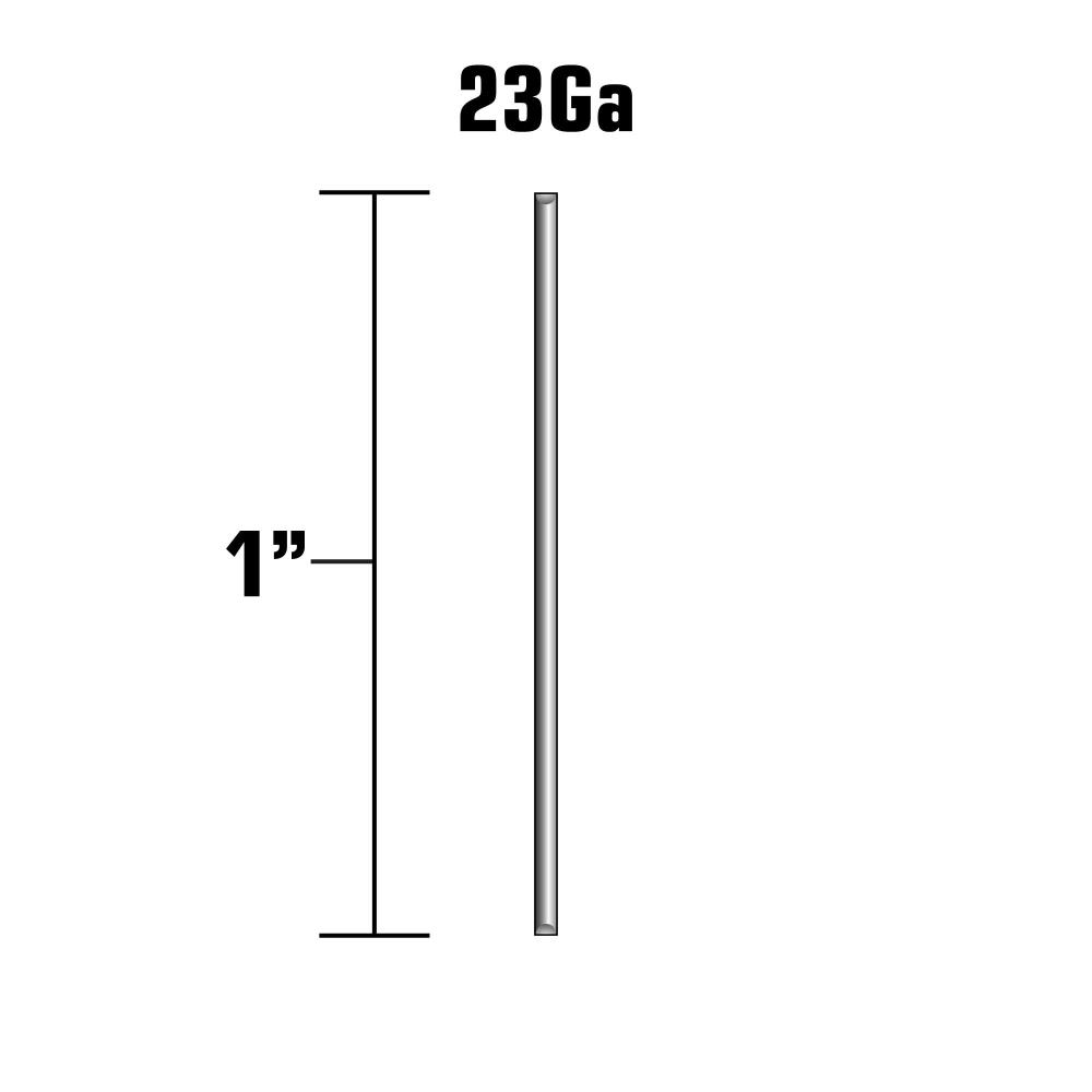 Clavos rectos electrogalvanizados de calibre 23 de 1 pulgada para Metabo HPT