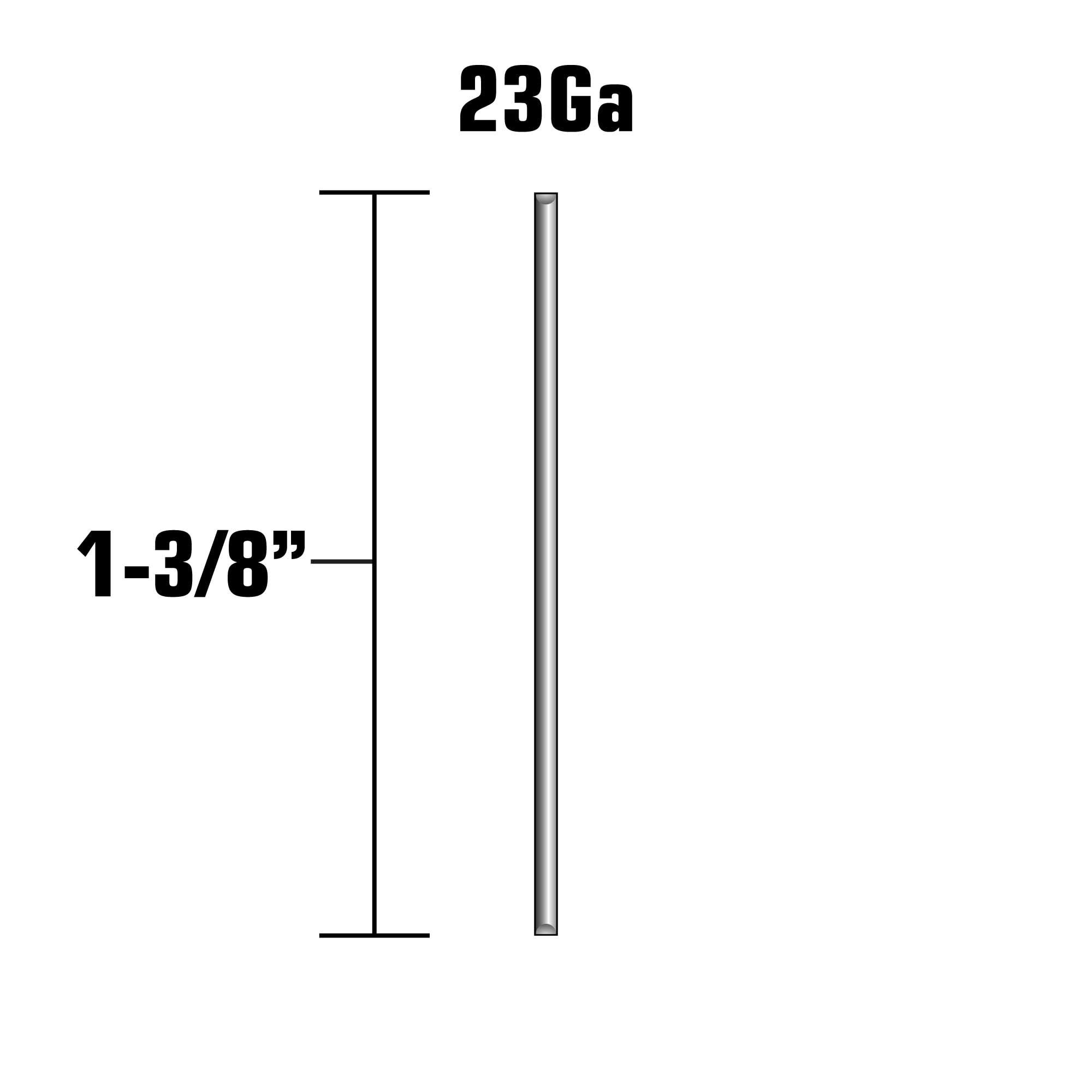 Clavos rectos colados de electro-galvanizado de calibre 23 de 1-3/8 pulgadas Metabo HPT 23004SHPT