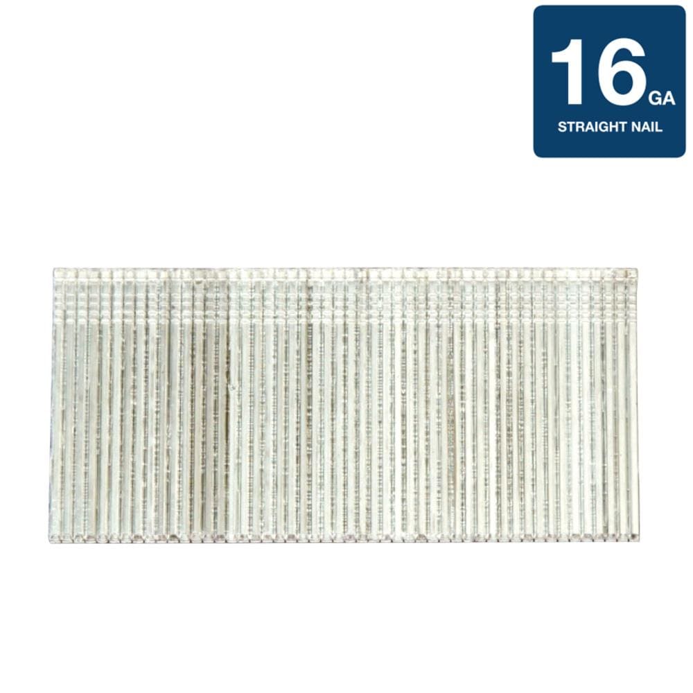 Clavos de acabo electrogalvanizados rectos de calibre 16 de 1 pulgada, 1000 por caja - Modelo 44200SHPT