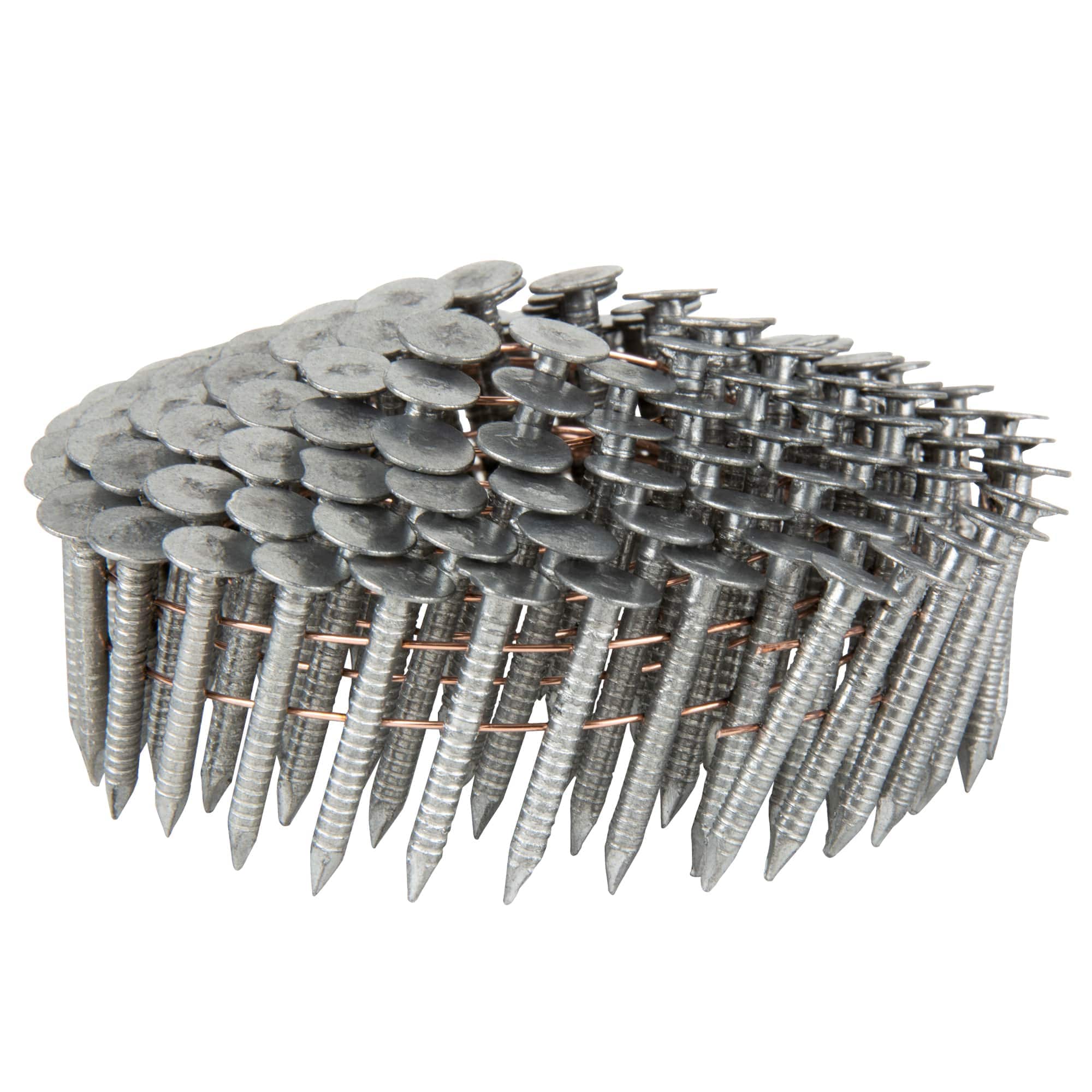 Clavos para techos en rollo galvanizados por inmersión en caliente con cabeza de anillo de 1-1/4 pulgadas y ángulo de 16 grados Metabo HPT - 7200 unidades por caja - 12131HPT