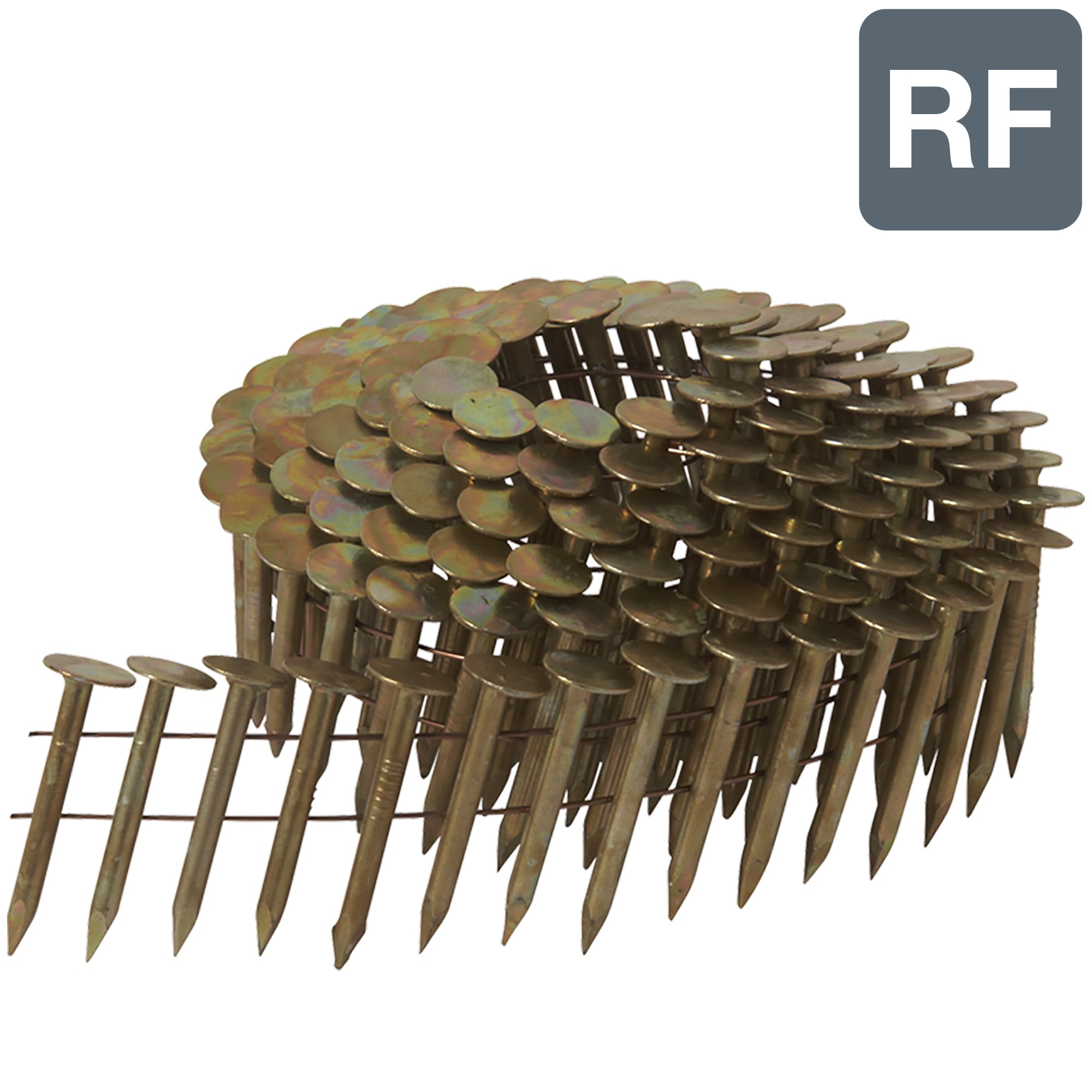 7200 clavos de techo en rollo galvanizado eléctrico de 1-3/4 pulgadas con vástago liso - Por caja