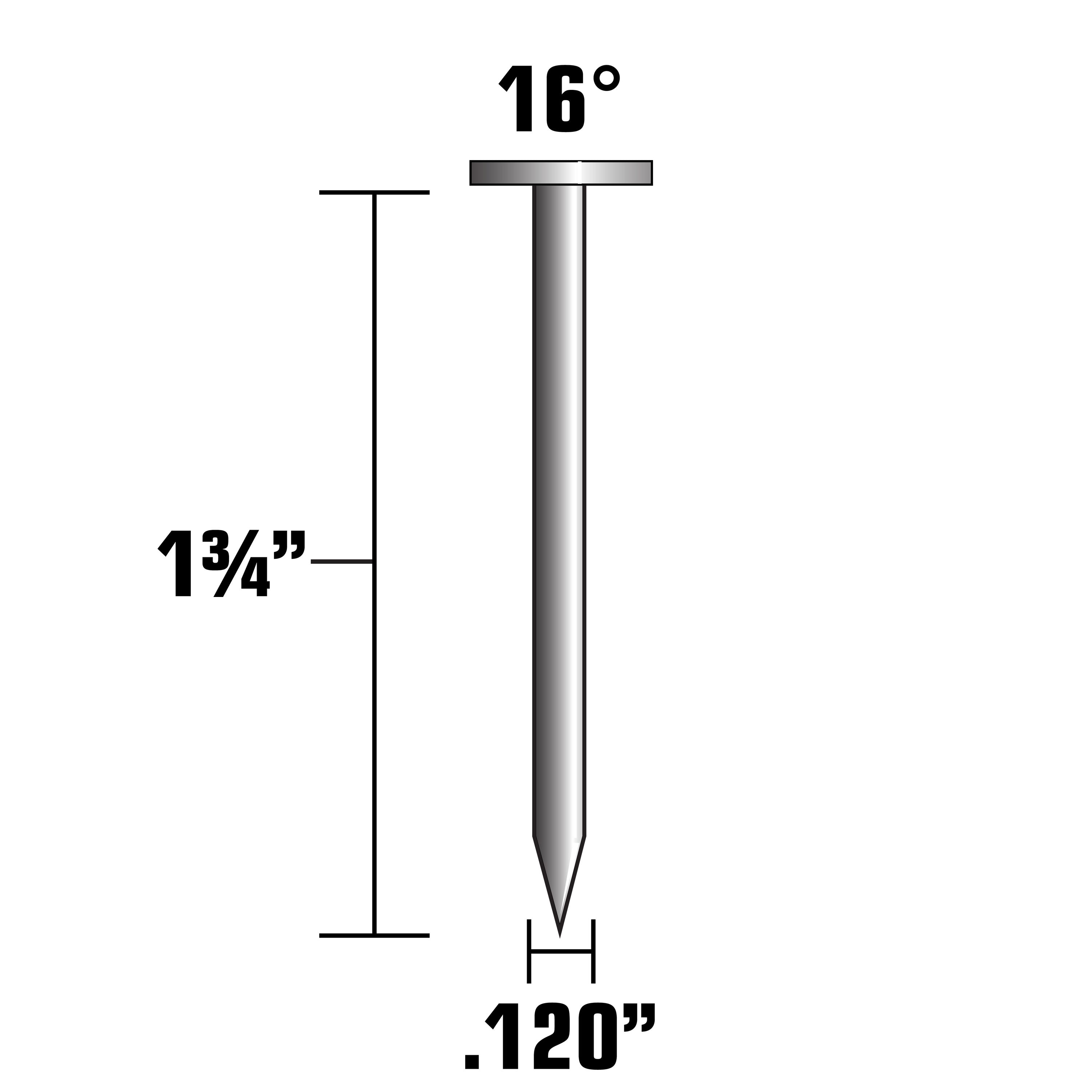 7200 clavos de techo en rollo galvanizado eléctrico de 1-3/4 pulgadas con vástago liso - Por caja