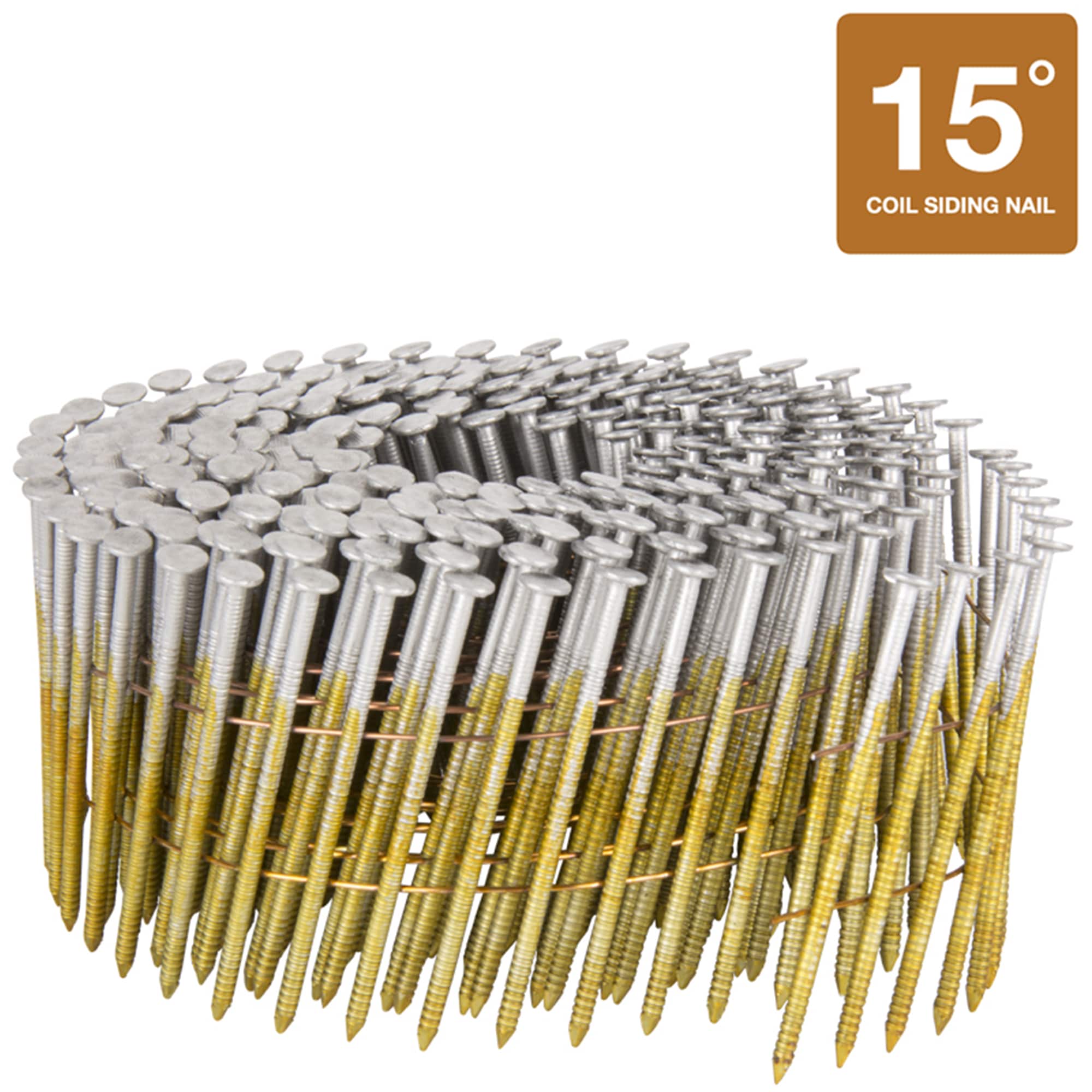 Clavos para revestimiento de acero inoxidable de 15 grados de 2-1/4 pulgadas Metabo HPT, 900 por caja