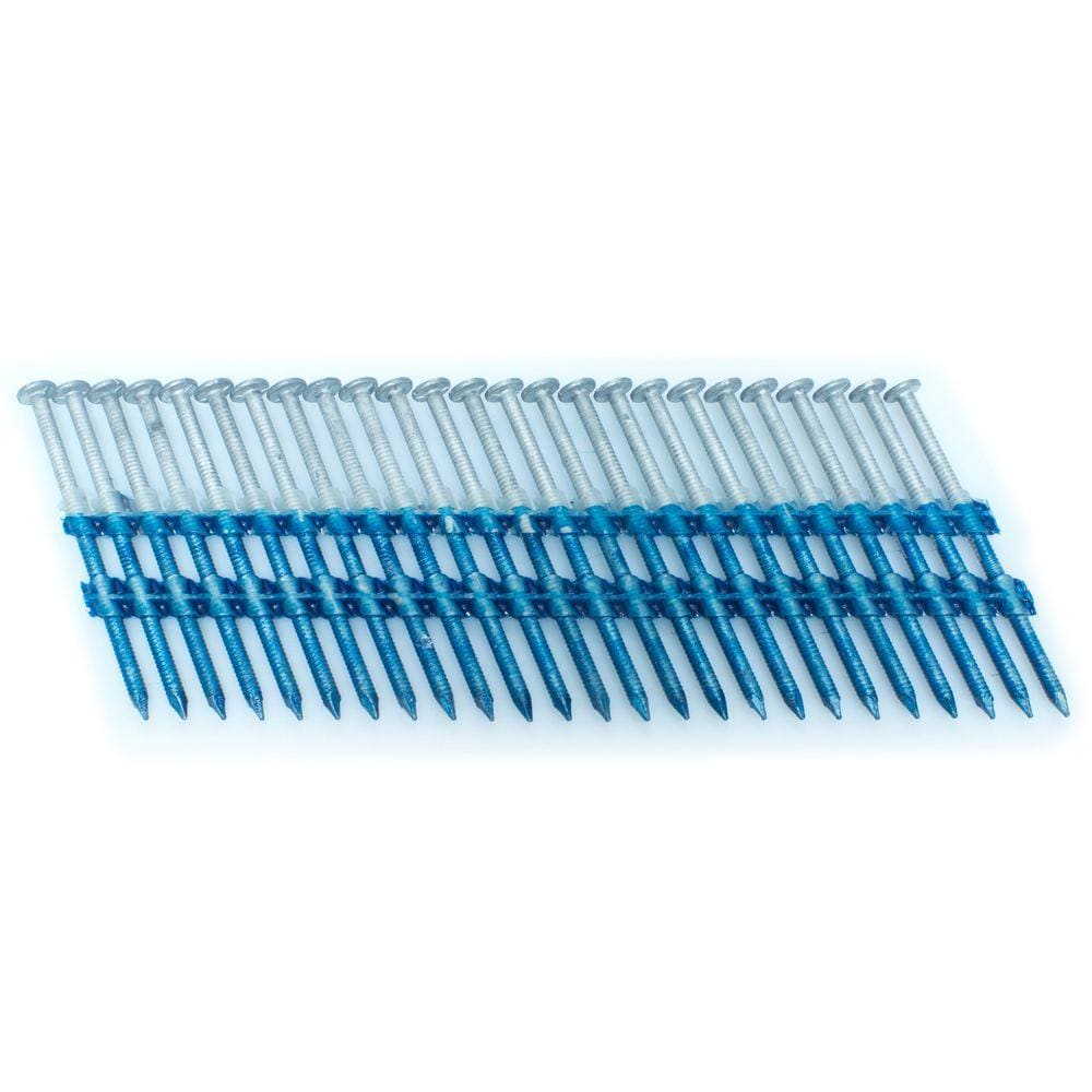 Clavos para armazones con cabeza anillada galvanizados en caliente de 2-1/2 pulgadas x 0.113 pulgadas y 21 grados (Caja) FP2121320RHDE4M