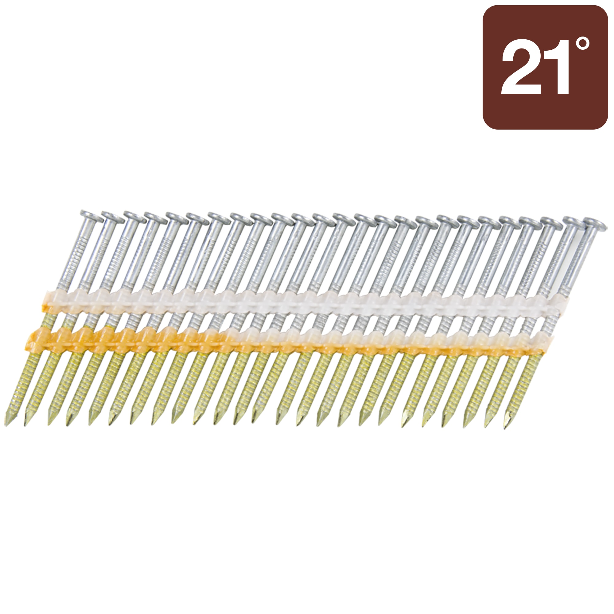 Clavos para armazón 21 grados de 3 pulgadas x 0.131 pulgadas con recubrimiento galvanizado en caliente en forma de caja de 1000 unidades - Metabo HPT 20162SHPT