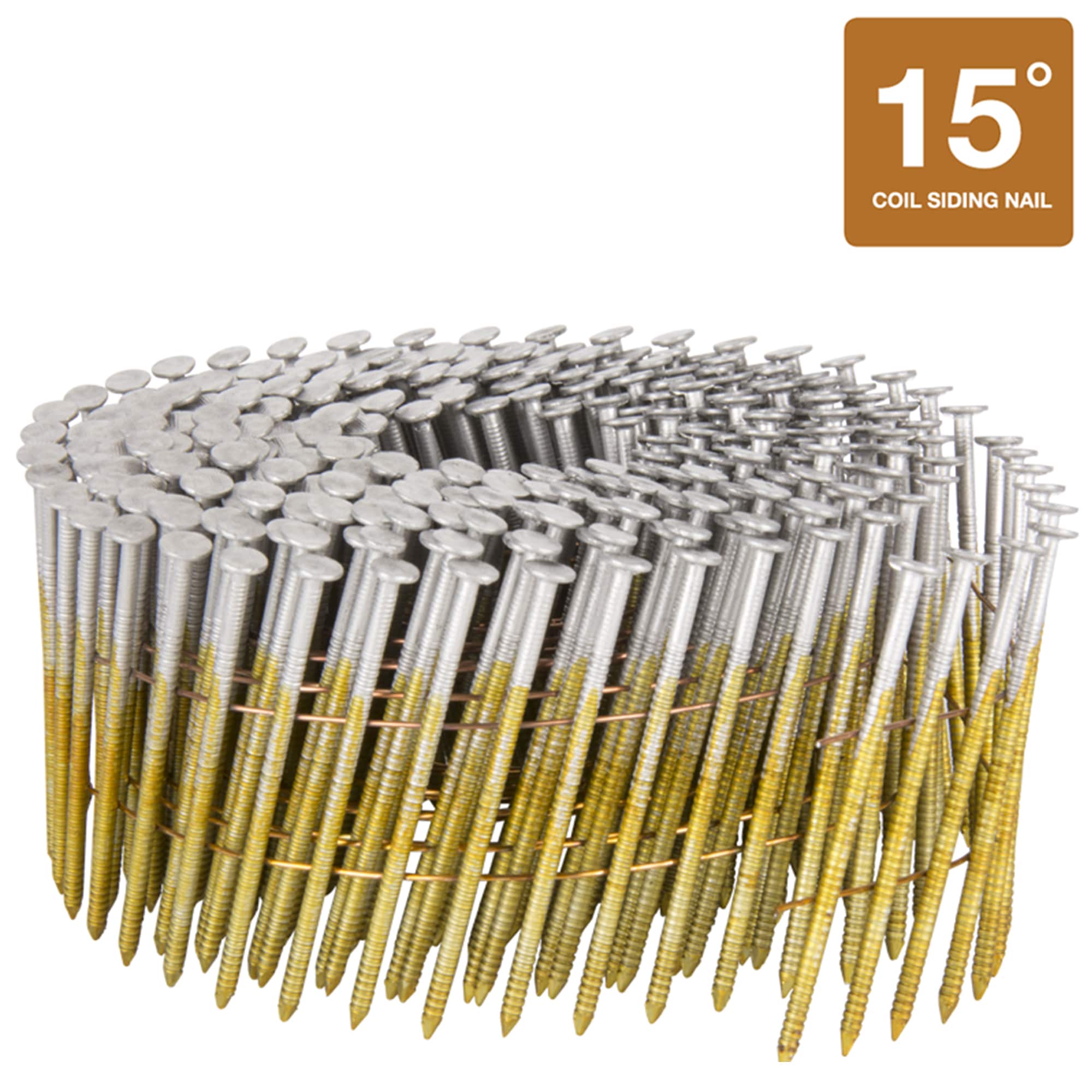 Clavos de Acero Inoxidable con Anillo en Ángulo de 15 Grados para Revestimiento de Madera 900 por Caja 13355HPT