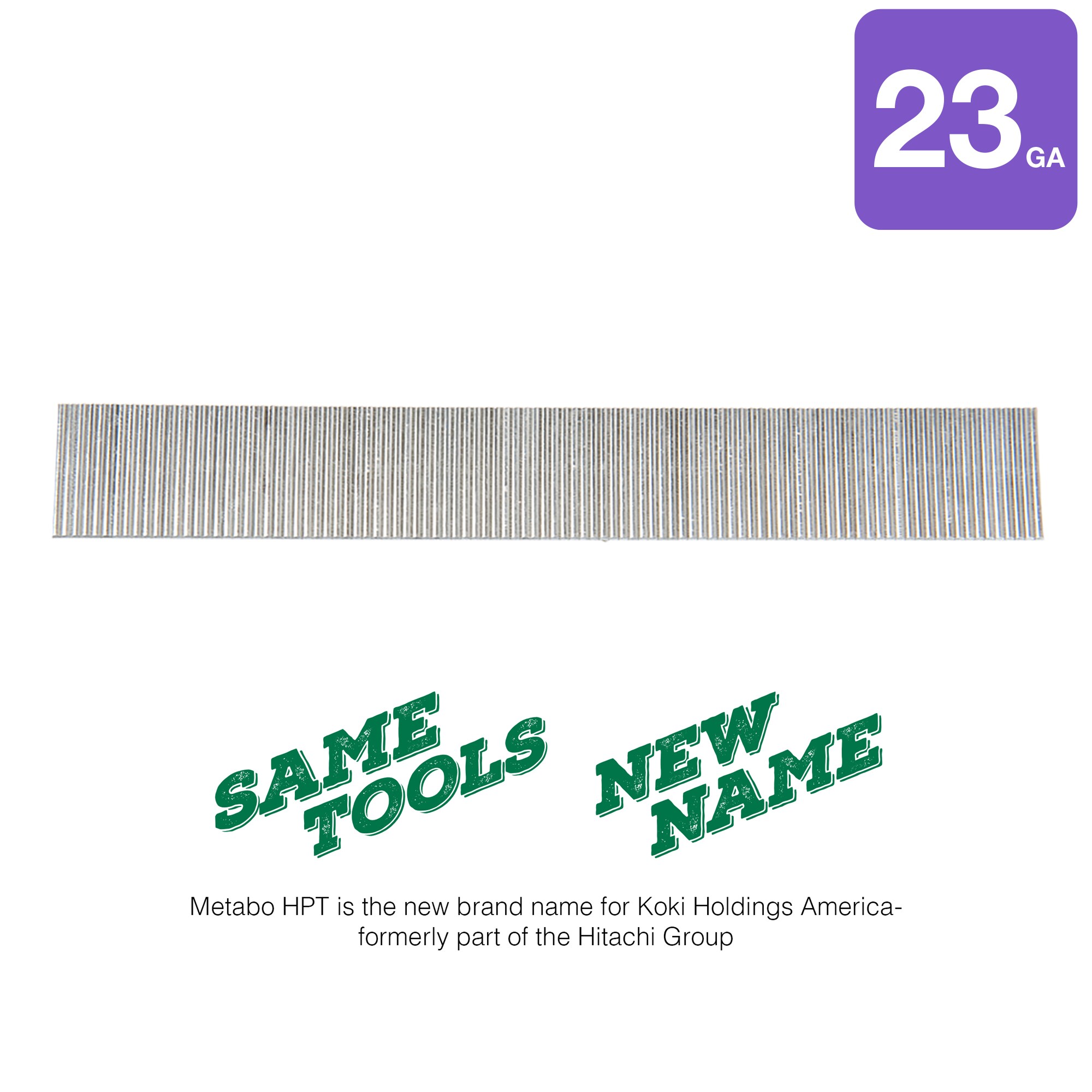 Clavos de electrogalvanizado rectos de calibre 23, agrupados, de Metabo HPT 1/2 pulgadas 22999SHPT