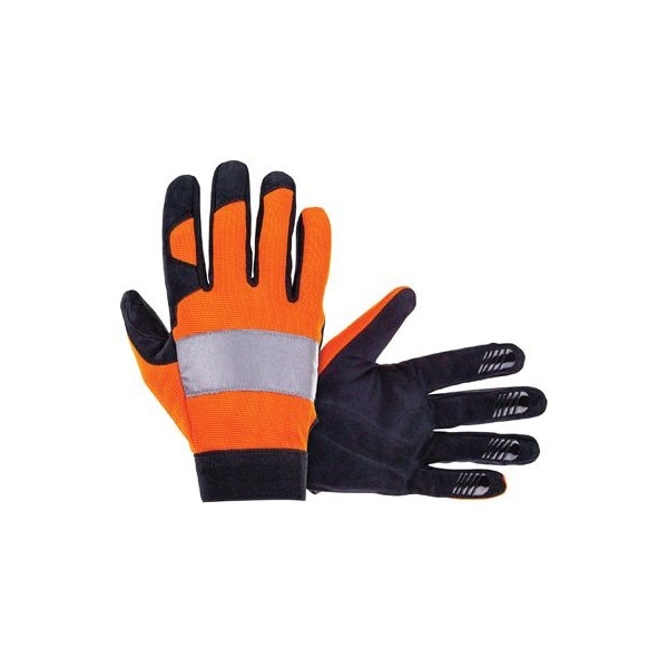 Sas Safety GUANTE MED NARANJA MECH CON CINTA REFLECTANTE - SA6362