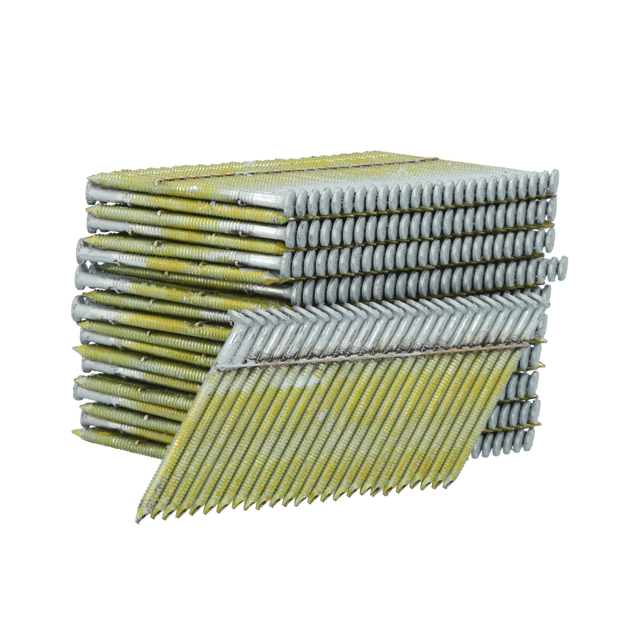 Clavos para armazón galvanizados con vástago liso inclinado de 28 grados (2000 por caja)