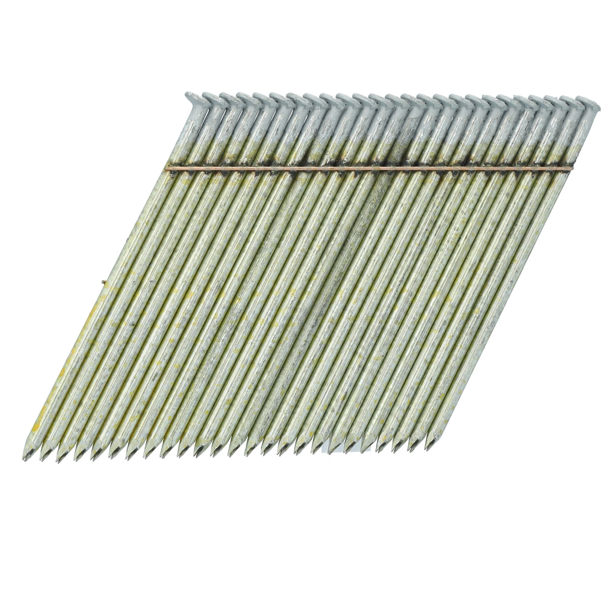 Clavos de armazón galvanizados de 28 grados 3-1/2 pulgadas x 0.113 pulgadas, de Bostitch (2000 por caja)