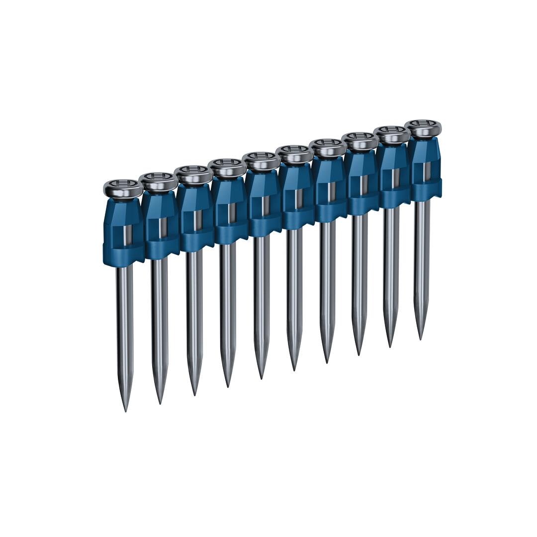 Clavos de albañilería galvanizados de 1-1/2 pulgadas, calibre 2, ensamblados en plástico - 1000 unidades por caja NB-150