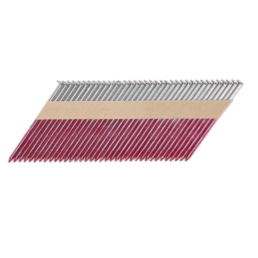 Clavos para armazón galvanizados por inmersión en caliente, de 3-1/4 pulgadas x 0.131 pulgadas, con cabeza suave y ángulo de 30 grados (2500 por caja)