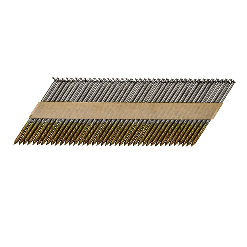 Clavos armados para estructuras brillantes de 30 grados, 2-3/8 pulgadas x 0.113 pulgadas (2000 por caja) 0602152
