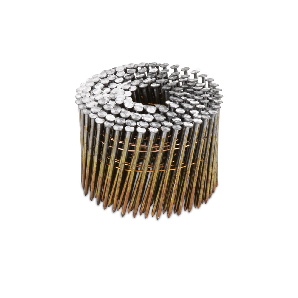Clavos de armazón colados con vástago liso brillante de 15 grados de 3 pulgadas x 0.12 pulgadas (2500 por caja) 0616673