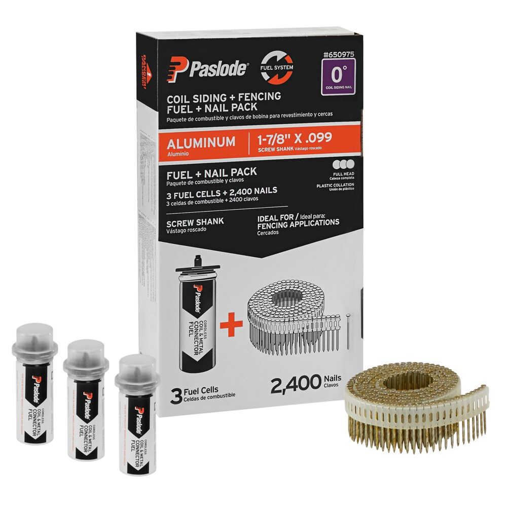 Clavos para revestimiento de plástico, galvanizados en caliente, con cabeza anular de 1-7/8 pulgadas - Por Pallet 650975X1