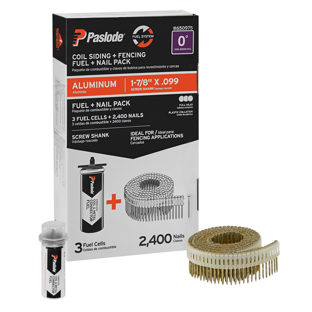 Clavos para revestimiento de plástico, galvanizados en caliente, con cabeza anular de 1-7/8 pulgadas - Por Pallet 650975X1