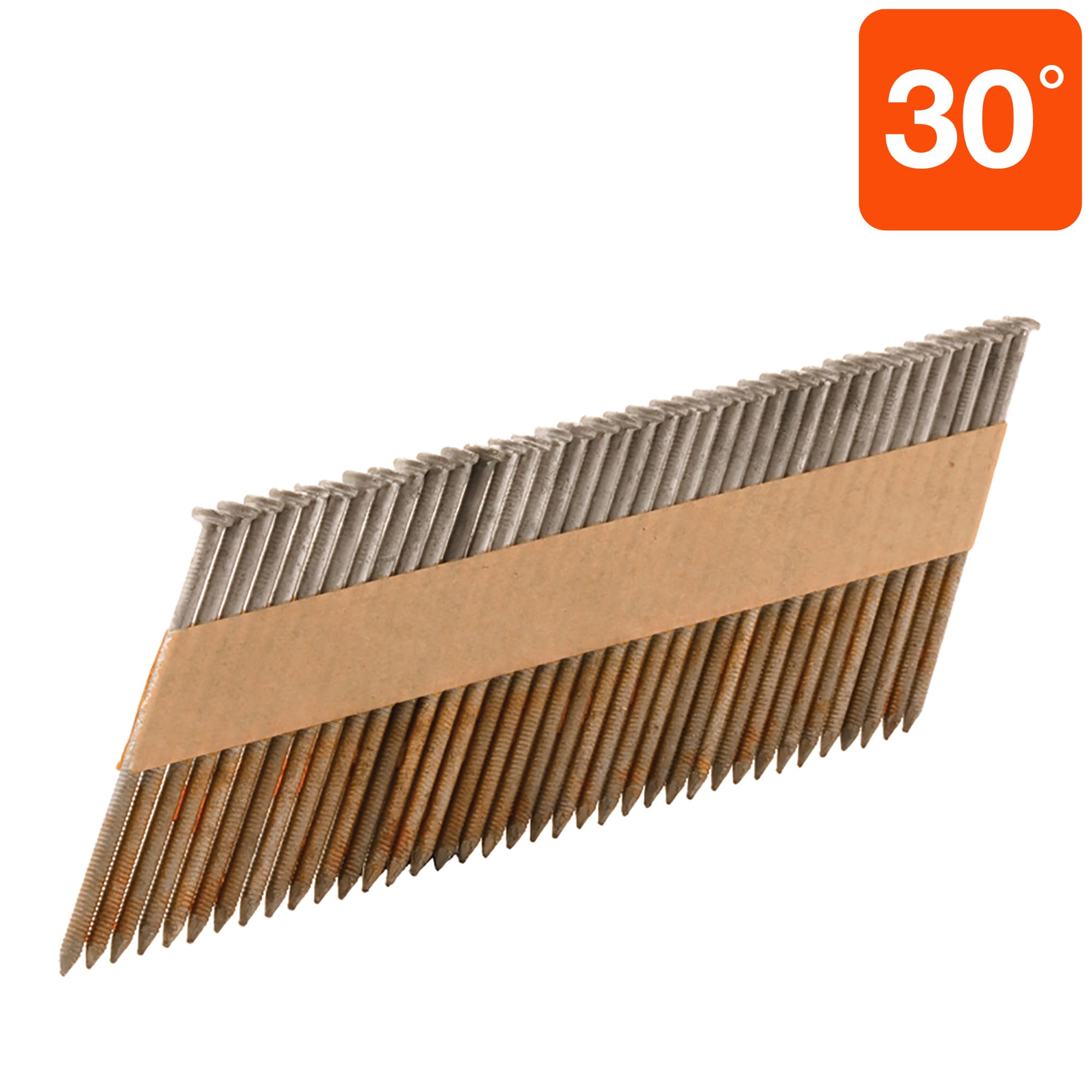 Clavos de armazón galvanizados por inmersión en caliente con anillo en espiral, para clavar, tamaño 3 pulgadas x 0.12 pulgadas, 30 grados, juntos en franjas (210,000 por palet) 15137NR1890DCAM