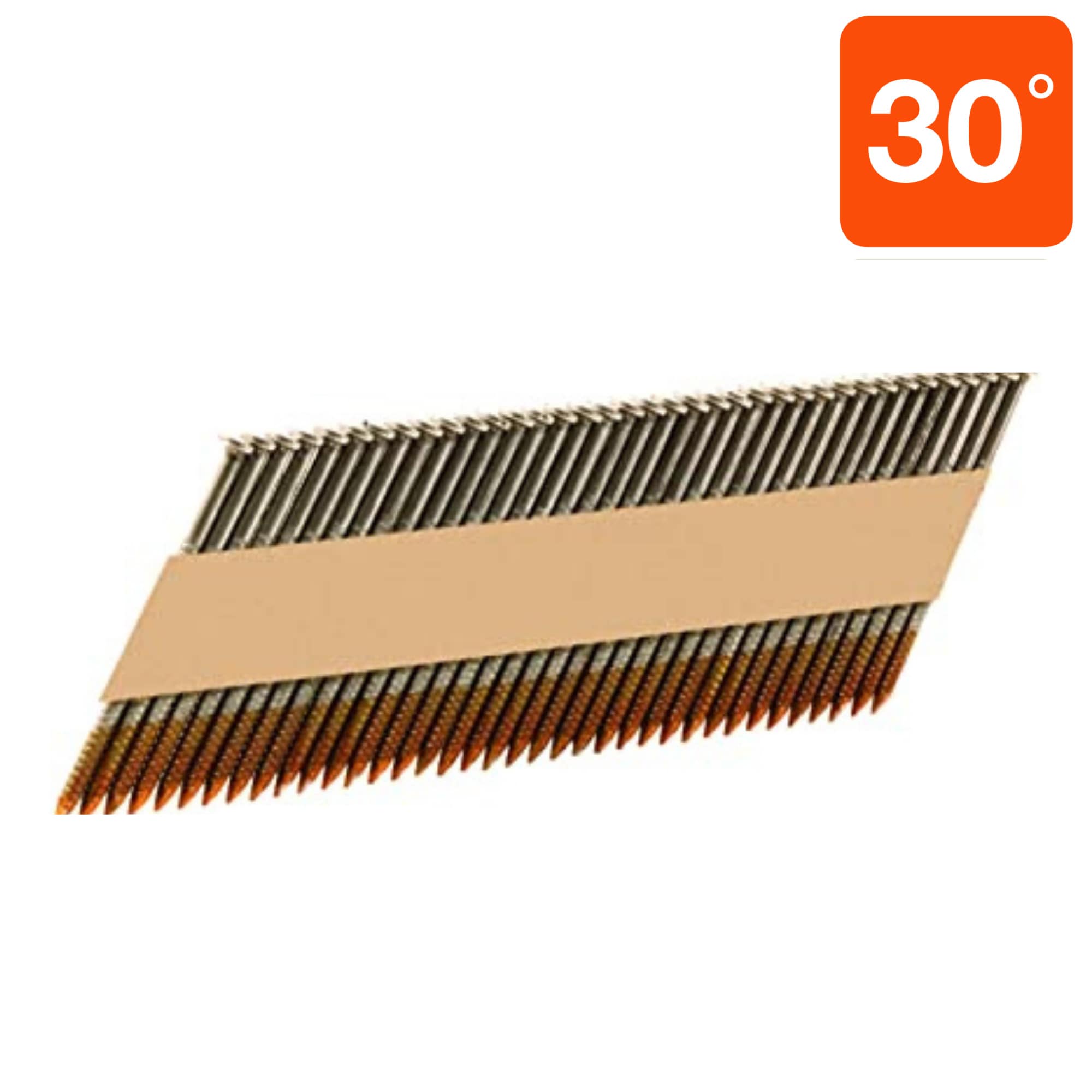 Clavos para estructuras encolados de 3-1/4 pulg. x 0.131 pulg. con cabeza brillante de 30 grados (210,000 por tarima)