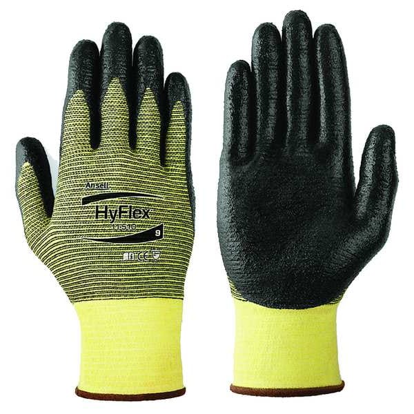 Guantes recubiertos resistentes al corte Ansell, Nivel de corte A2, 15 ga, negro, XL - 11-510