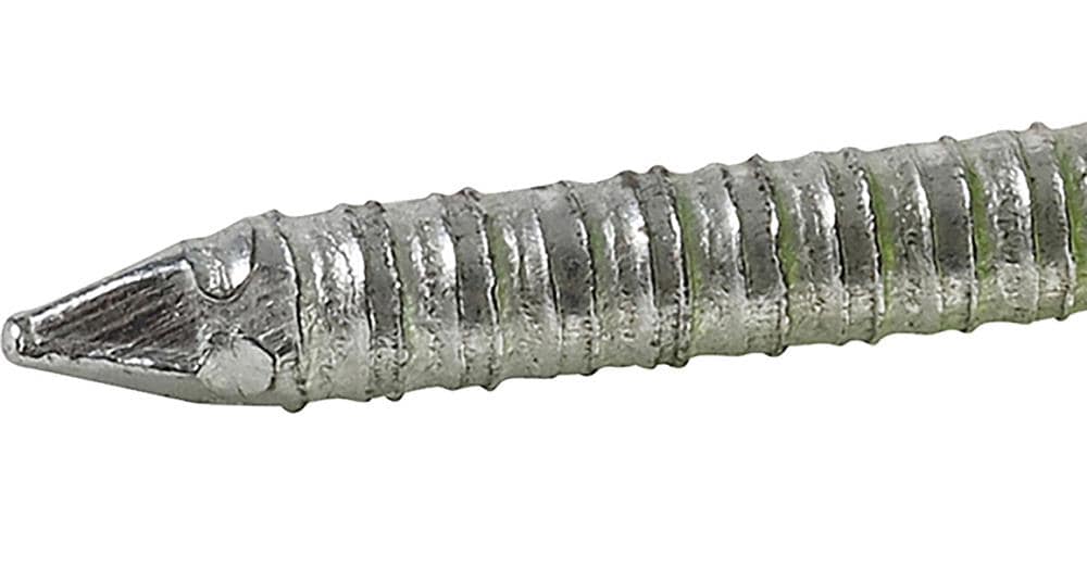 Clavos de plástico galvanizados eléctricamente Fas-n-Tite de 1 pulgada de calibre 12 (3000 clavos por caja) 461440
