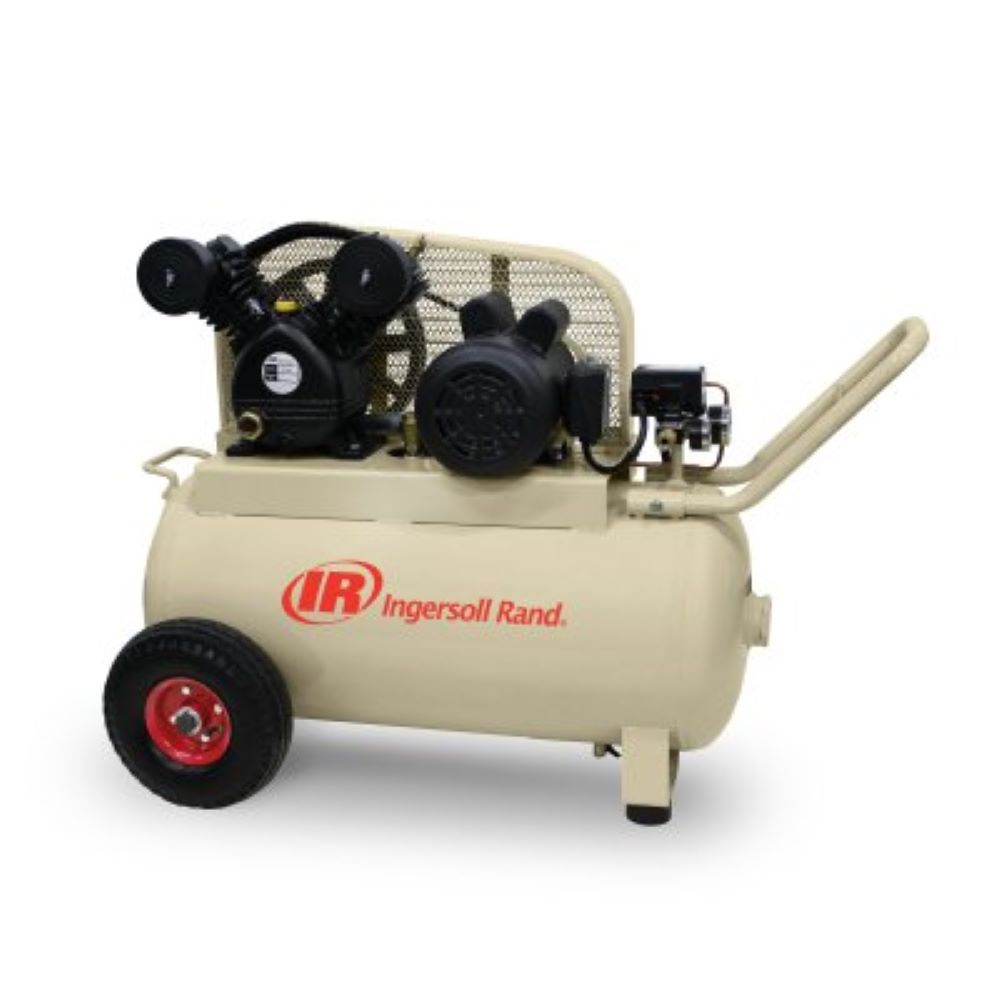 Compresor de aire horizontal portátil eléctrico inalámbrico de 20 galones y 135 PSI de Ingersoll Rand