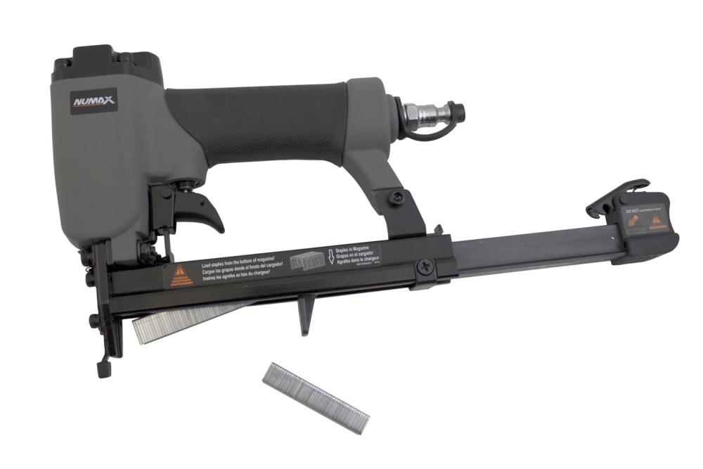 Grapas Numax Tipo T-50 calibre 20 de alambre fino de 3/8 pulgadas para engrapadora neumática de acabado de alambre fino SFWS.