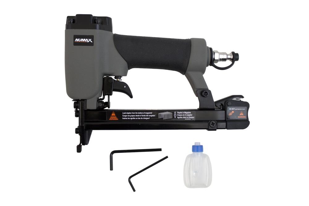 Grapas Numax Tipo T-50 calibre 20 de alambre fino de 3/8 pulgadas para engrapadora neumática de acabado de alambre fino SFWS.