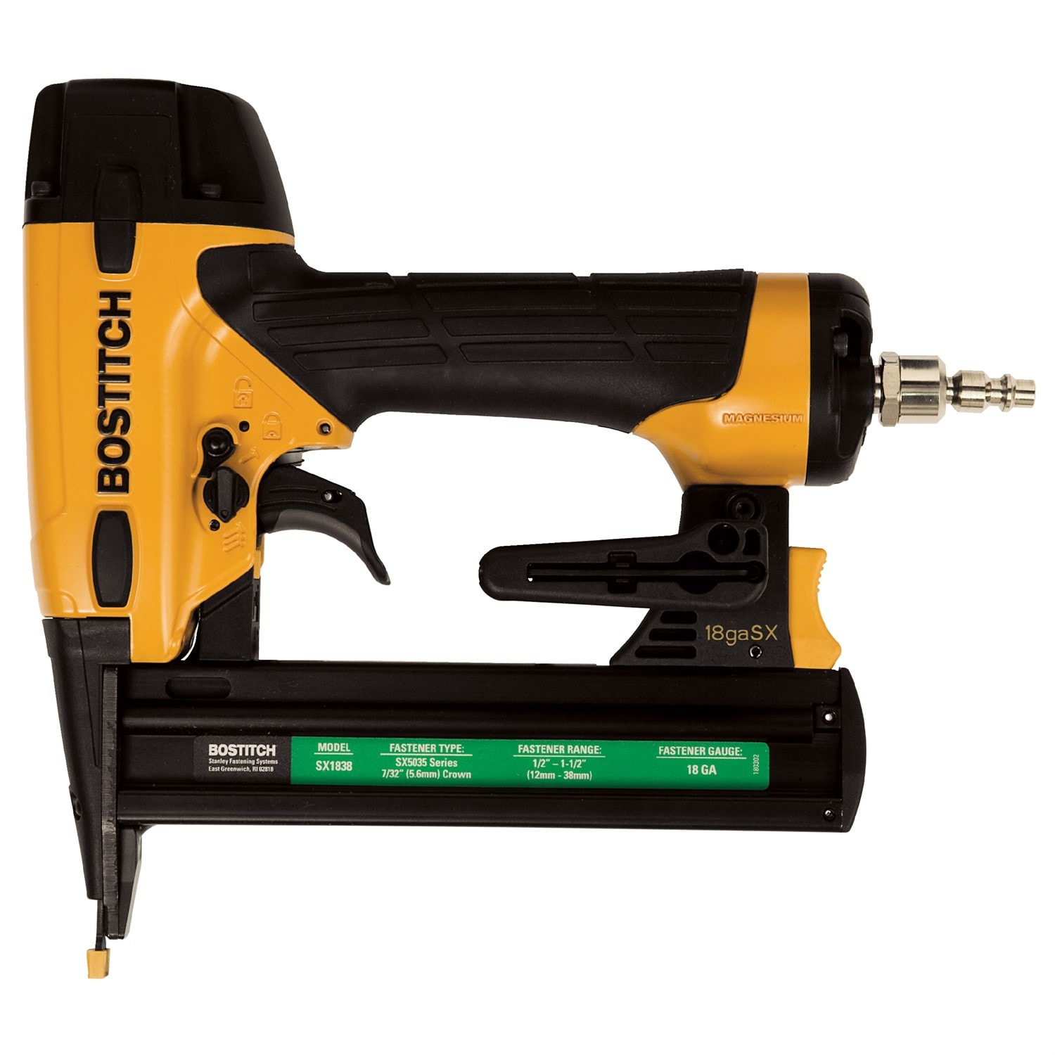 Clavadora neumática de corona estrecha Bostitch de 18 gauges 7/32 pulgadas SX1838K