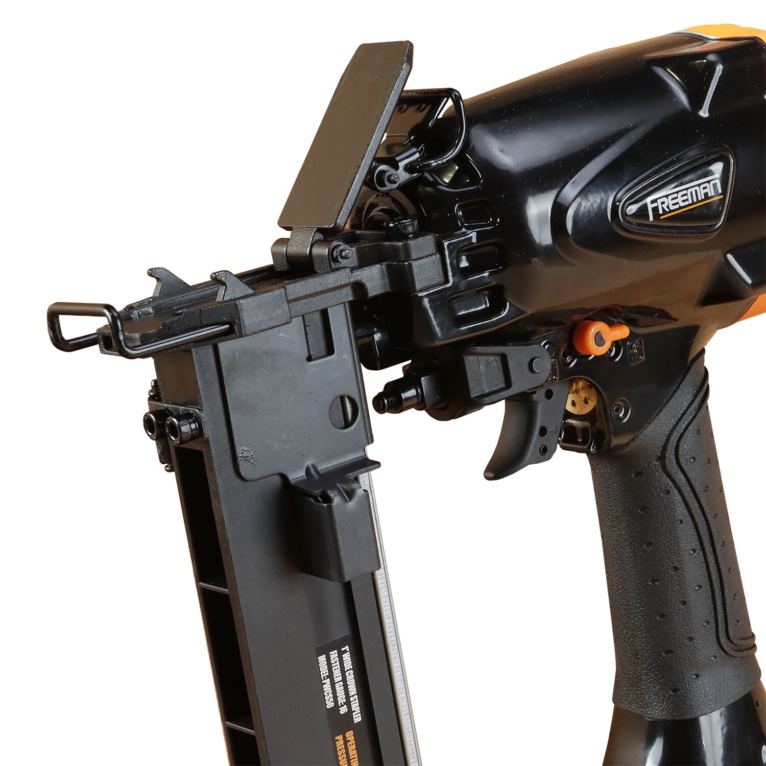 Grapas de la serie FREEMAN 16S2 de calibre 16 para clavadora neumática de construcción de corona ancha de 1 pulgada PWCS50