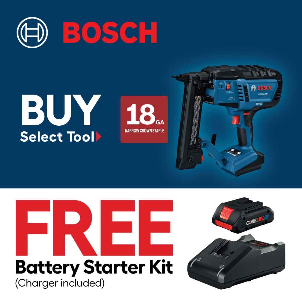 Clavadora de acabado de corona estrecha de calibre 18 de 3/8 pulgadas sin escobillas de 18V de Bosch (batería y cargador no incluidos) GTH18V-18MN
