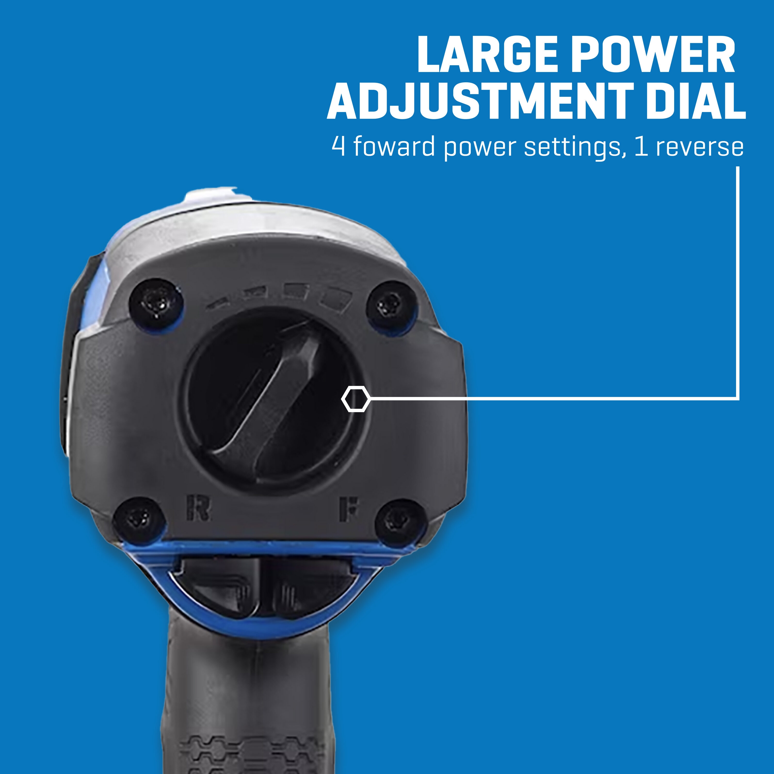 Llave de impacto de aire de 0.5 pulgadas con 1000 pies/libras Kobalt SGY-AIR236
