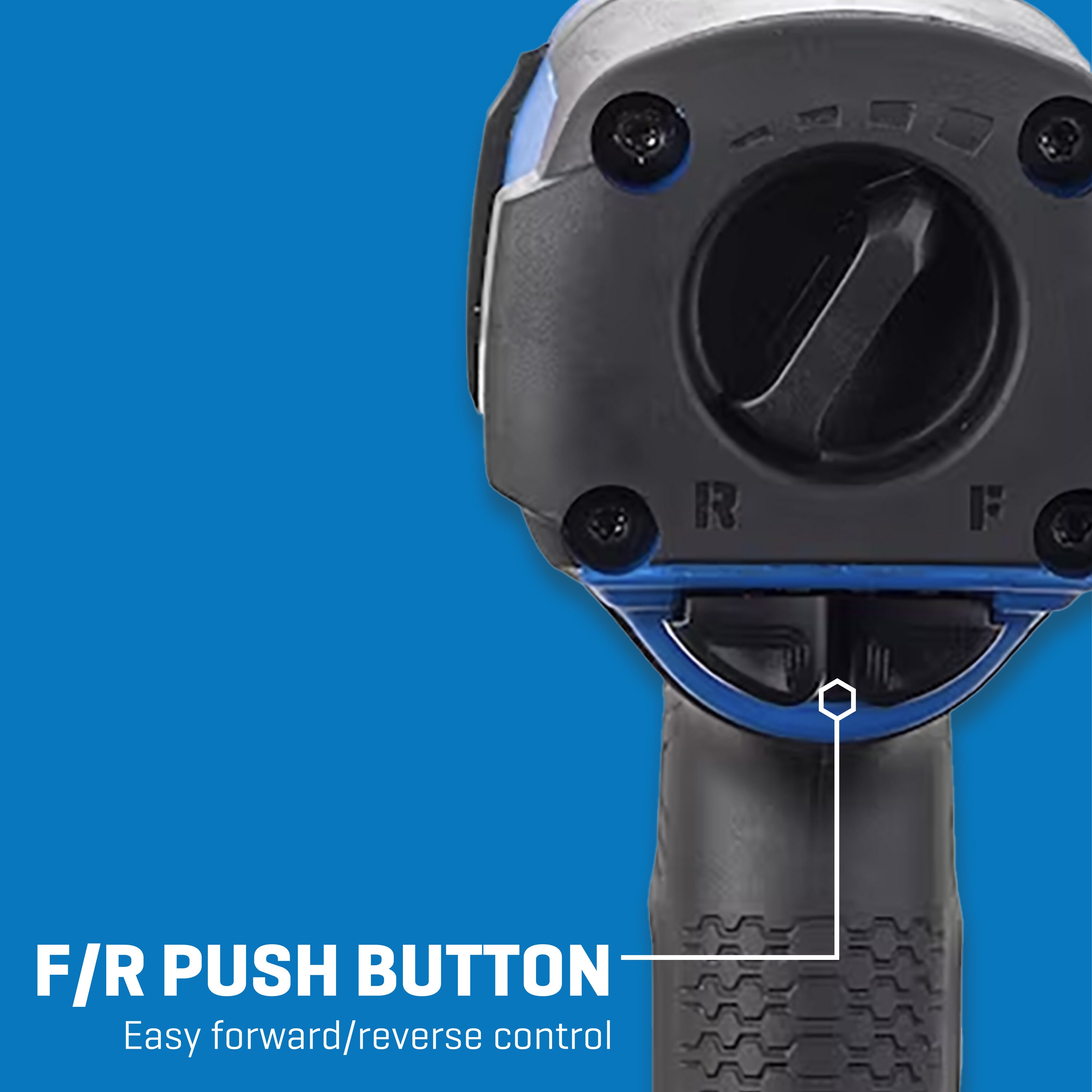 Llave de impacto de aire de 0.5 pulgadas con 1000 pies/libras Kobalt SGY-AIR236