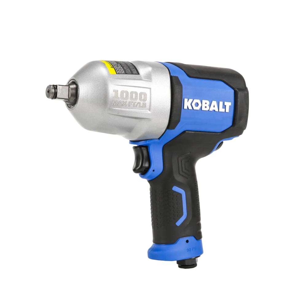 Llave de impacto de aire de 0.5 pulgadas con 1000 pies/libras Kobalt SGY-AIR236