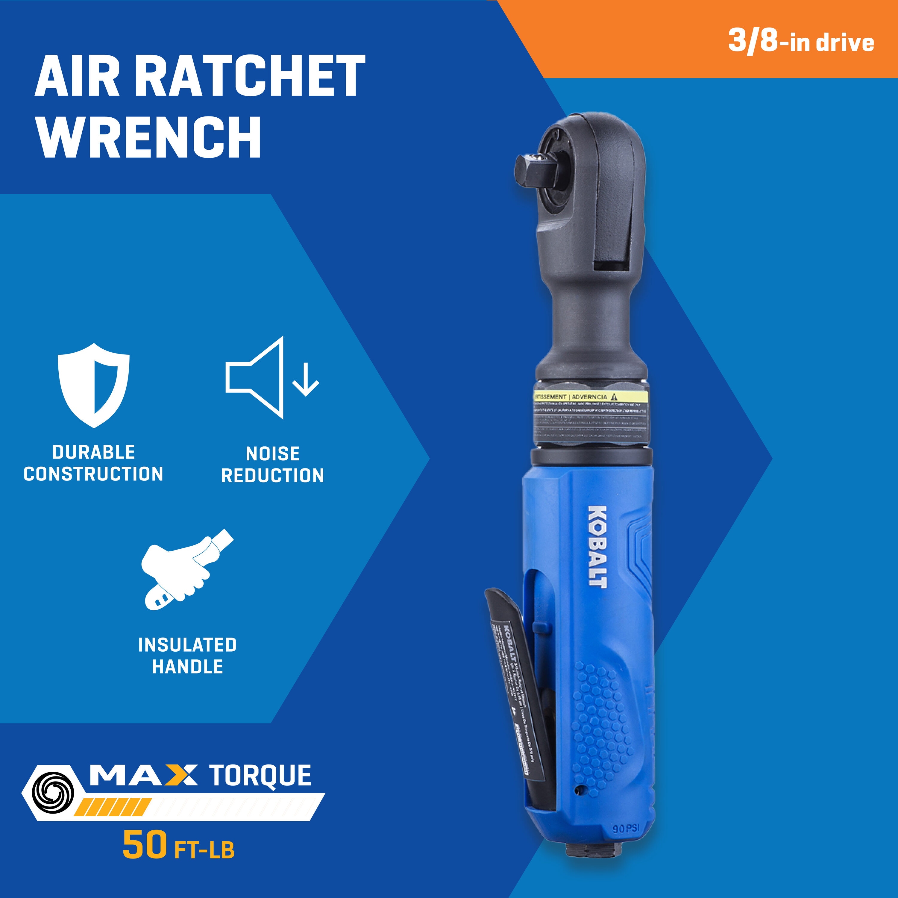Llave de trinquete neumática Kobalt de 3/8 pulgadas SGY-AIR224