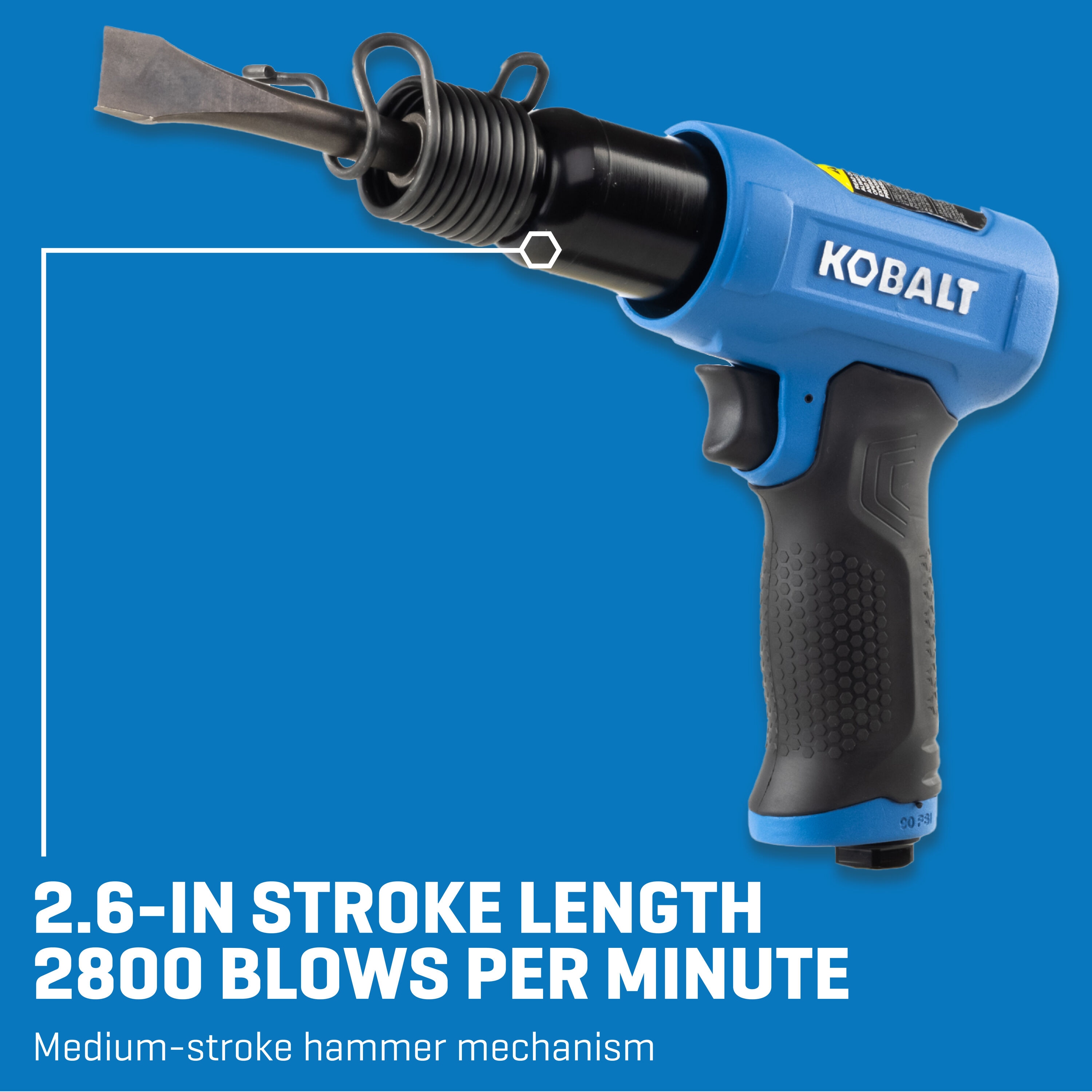 Martillo neumático Kobalt - Carrera media 2800 BMP SGY-AIR225