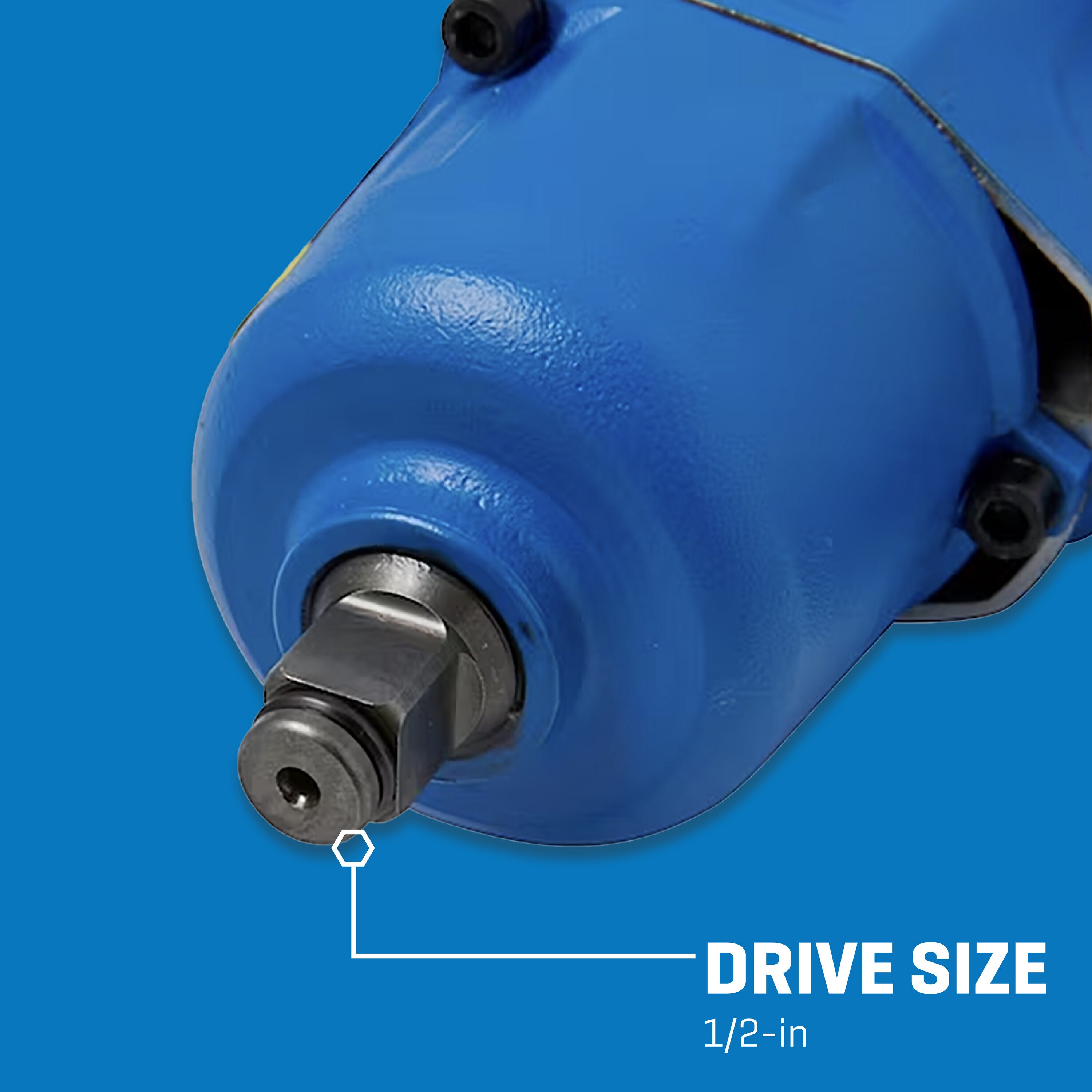 Llave de impacto de aire Kobalt de 0.5 pulgadas y 400 pies/libras