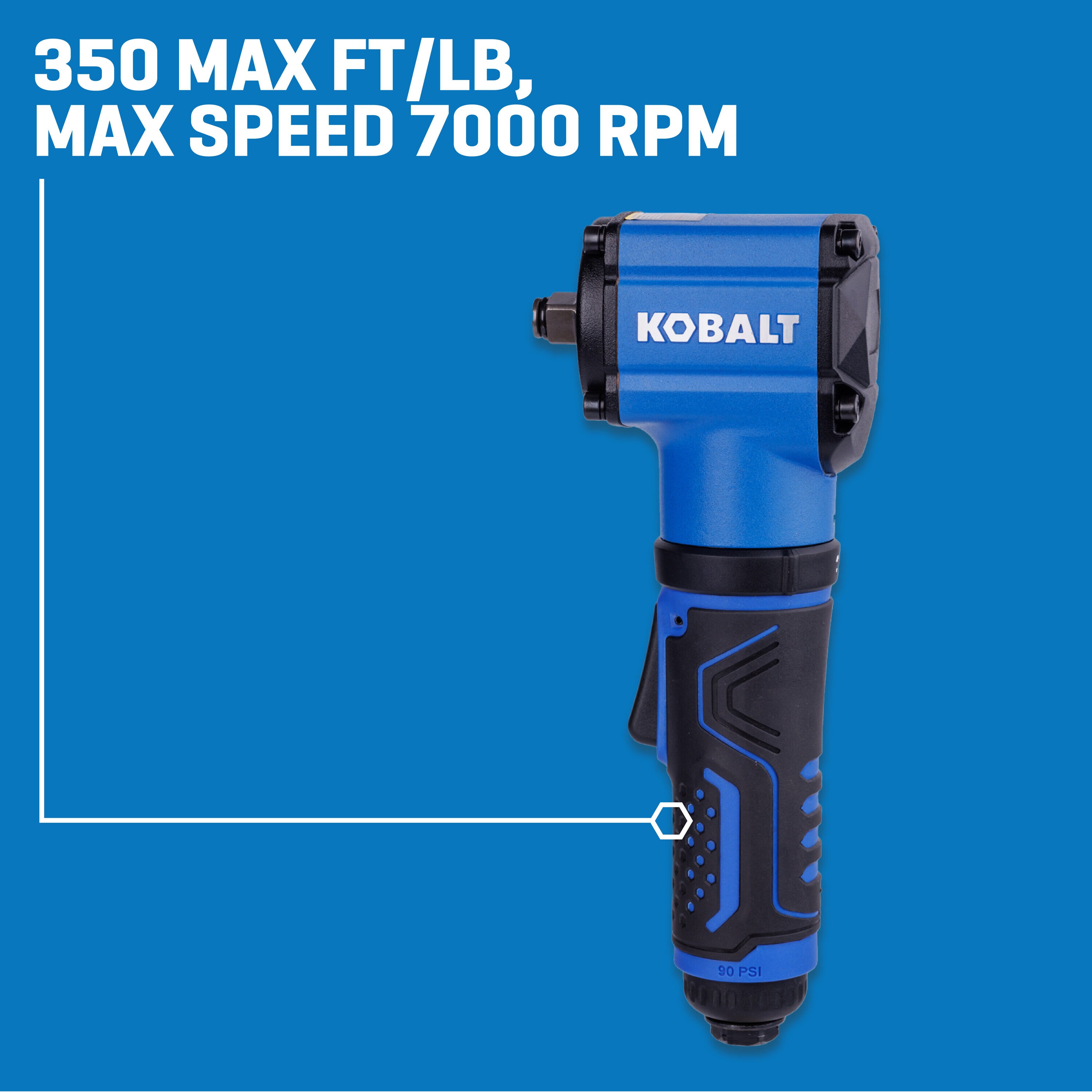 Llave de impacto de aire Kobalt de 0.5 pulgadas y 350 pies/libra SGY-AIR290