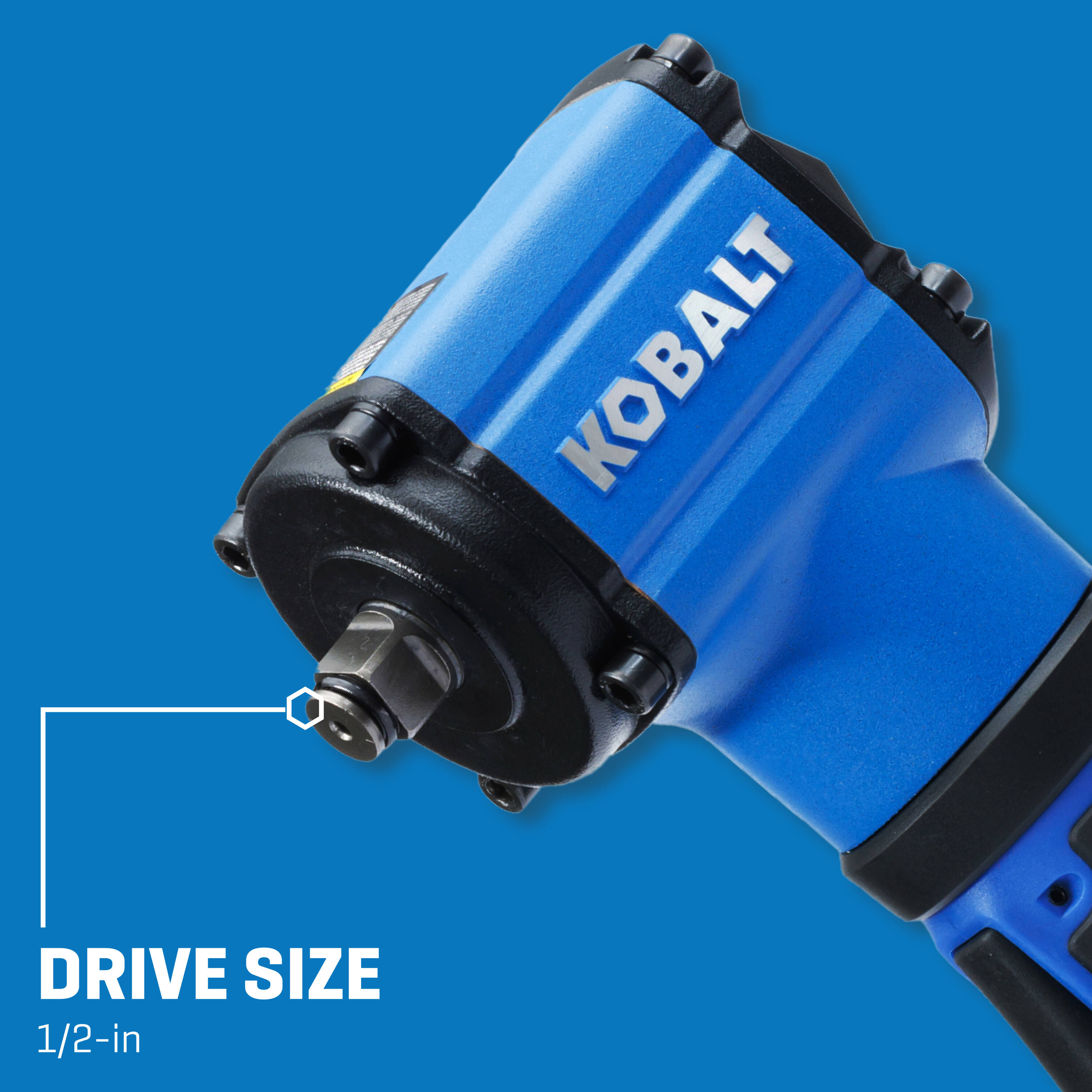 Llave de impacto de aire Kobalt de 0.5 pulgadas y 350 pies/libra SGY-AIR290
