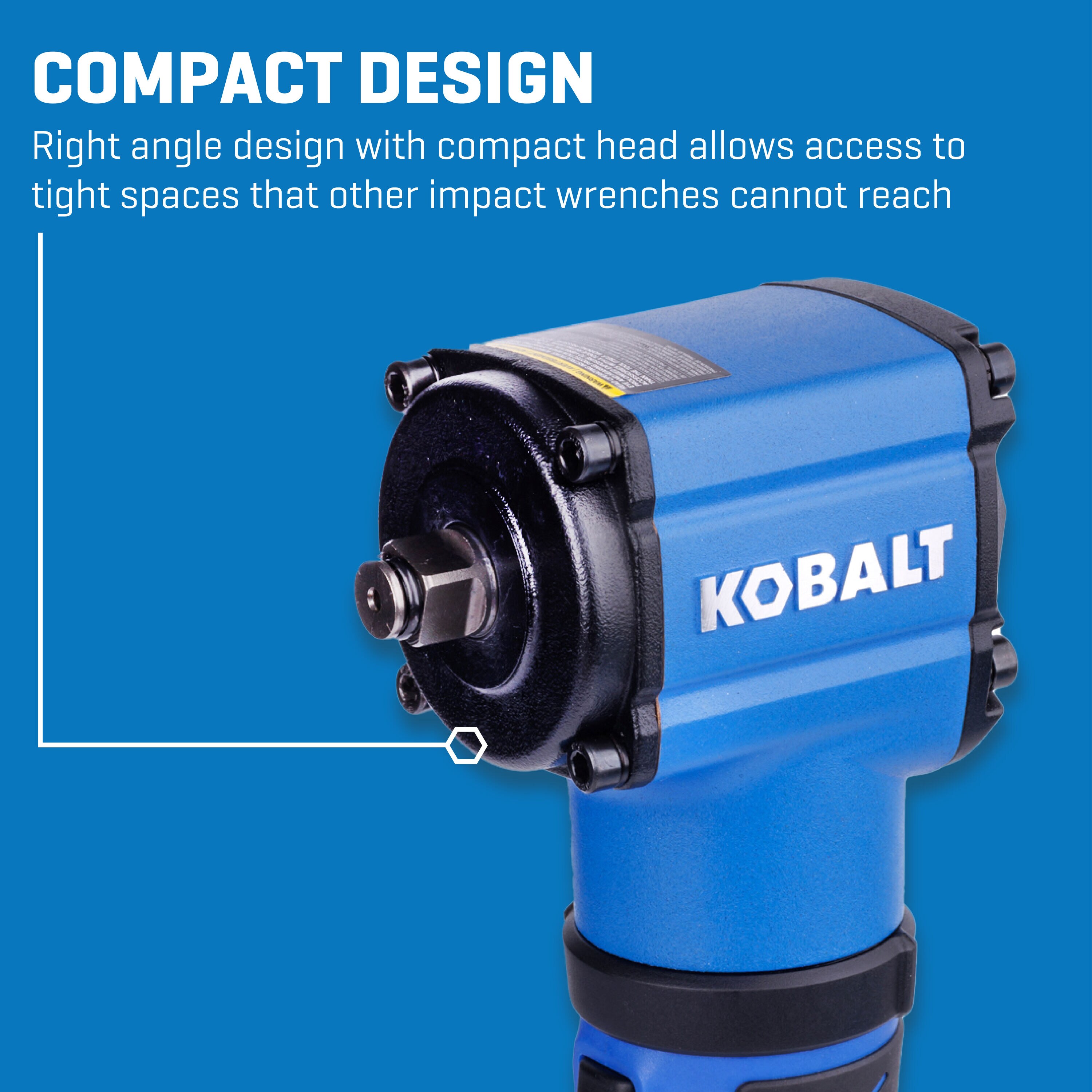 Llave de impacto de aire Kobalt de 0.5 pulgadas y 350 pies/libra SGY-AIR290